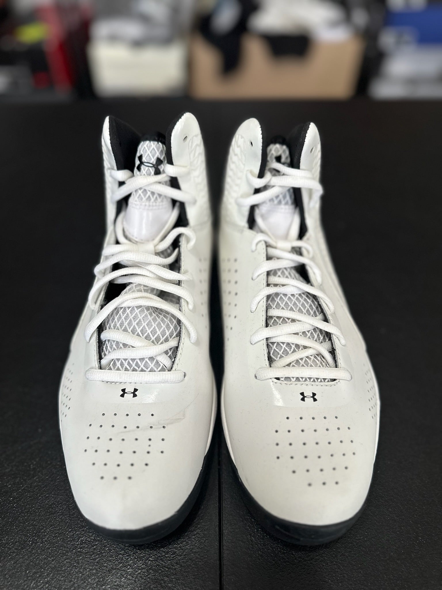 Size 9.5 - Under Armor Micro G Torch White/Black