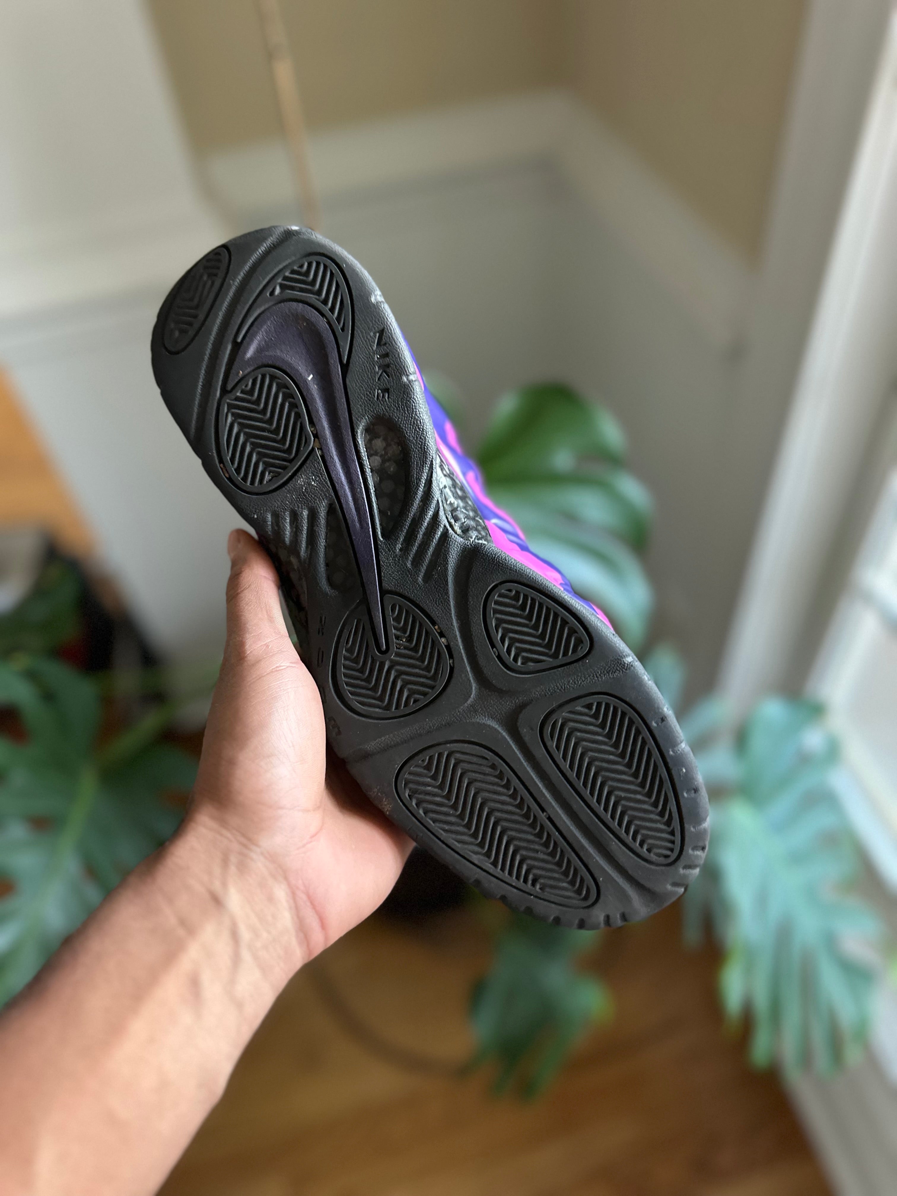 Size 11 - Air foamposite pro purple camo