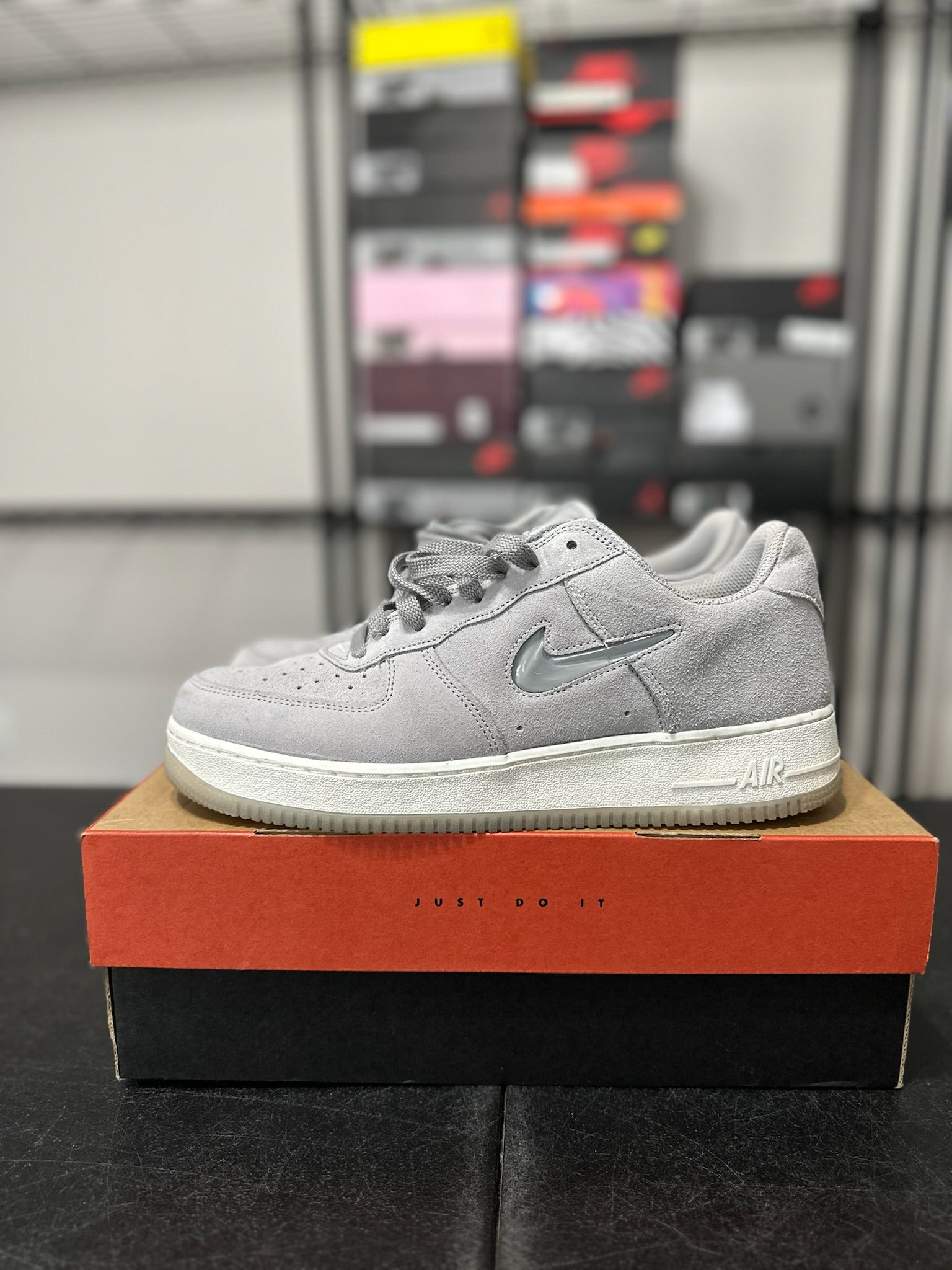 Size 10.5 - AF 1 Low Color of the Month Jewel Light Smoke Grey