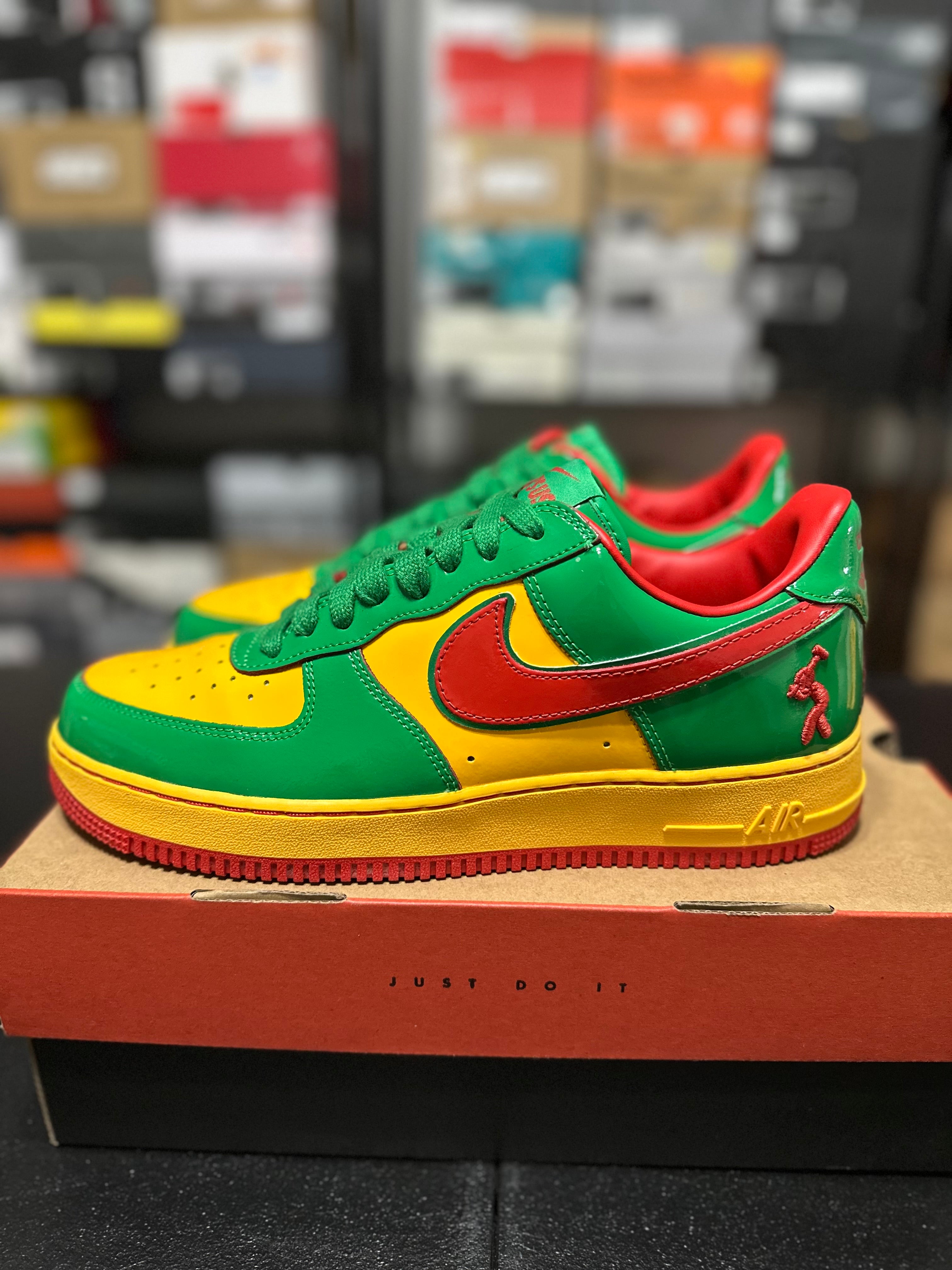 Size 10.5 - AF1 x lil yachty concrete boys - lucky green