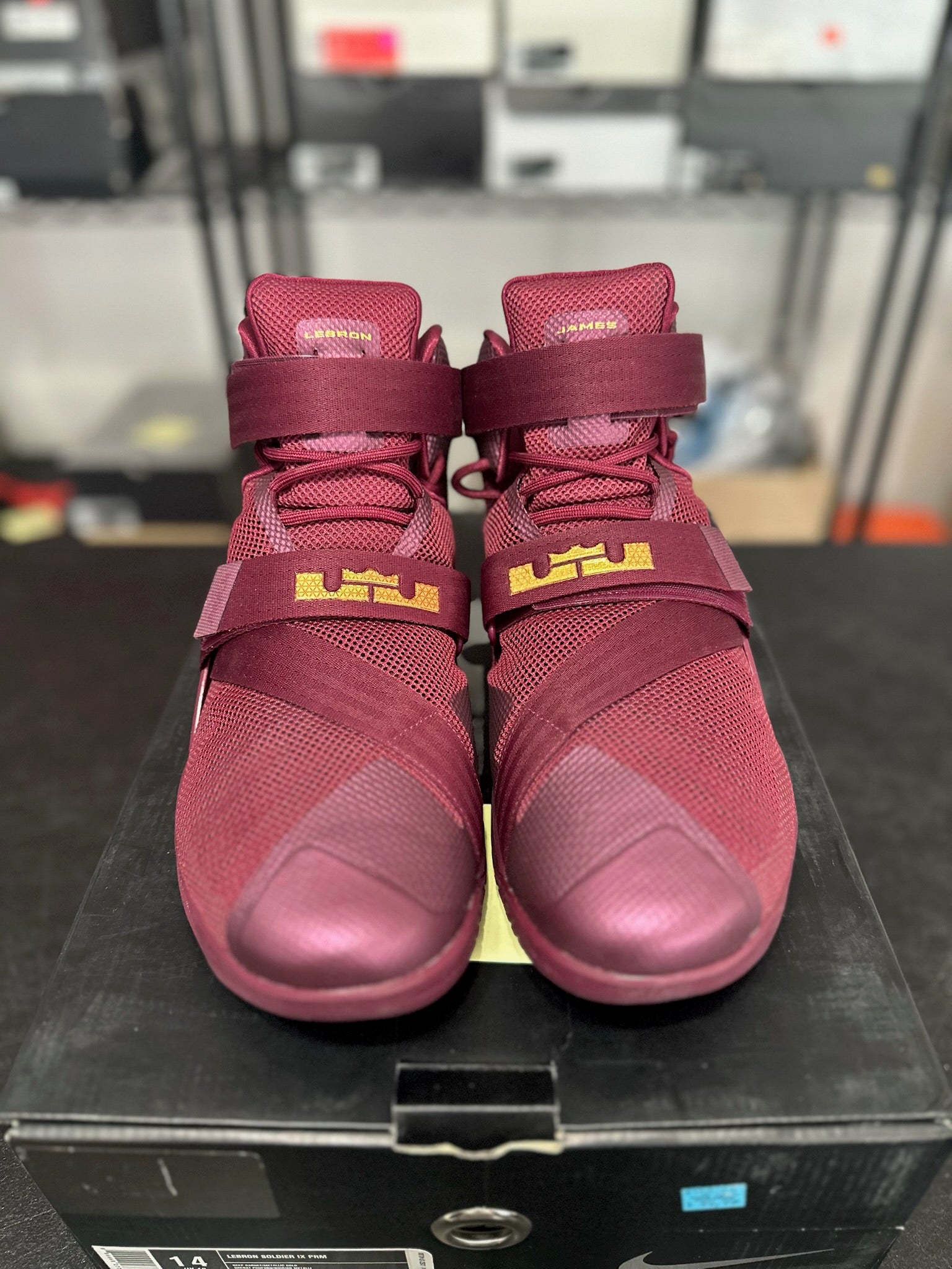 Size 14 - LeBron Soldier 9 Deep Garnet