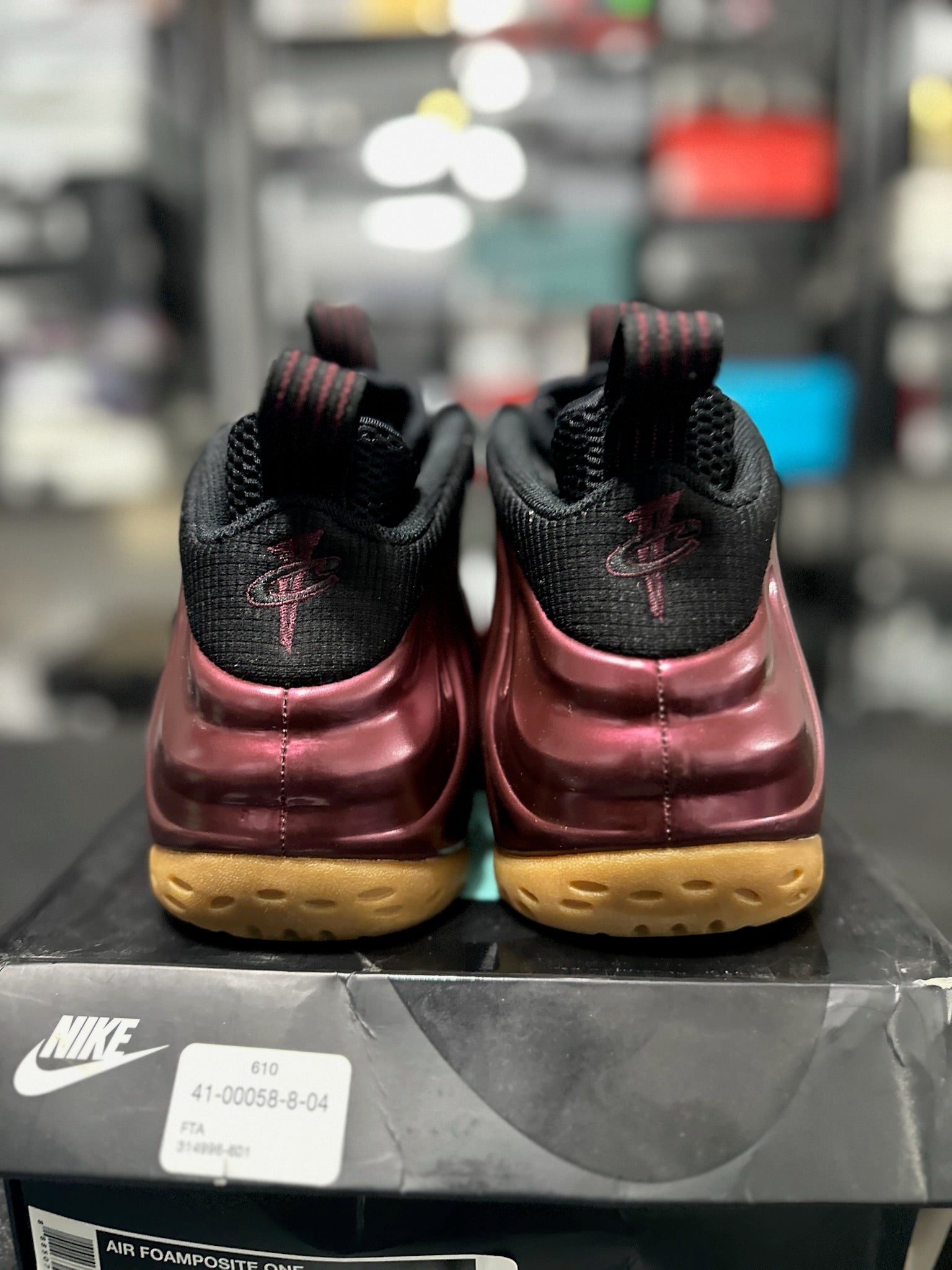Size 9.5 - Foamposite 1 Maroon