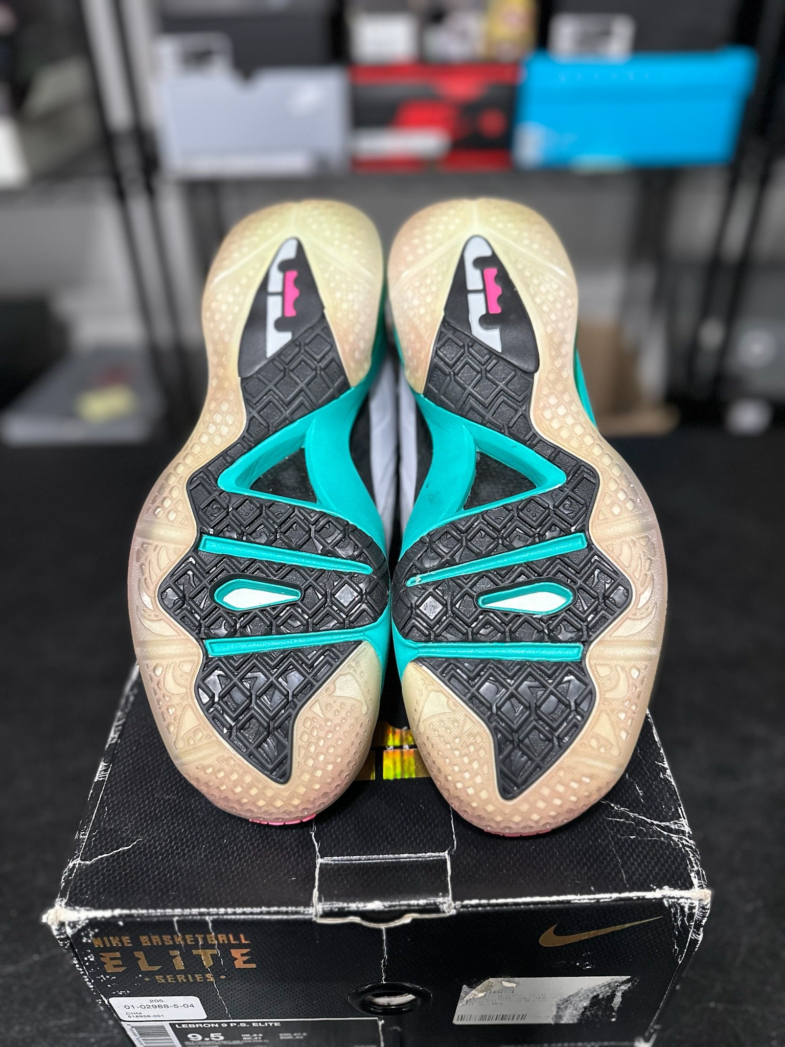 Size 9.5 - LeBron 9 PS Elite South Beach