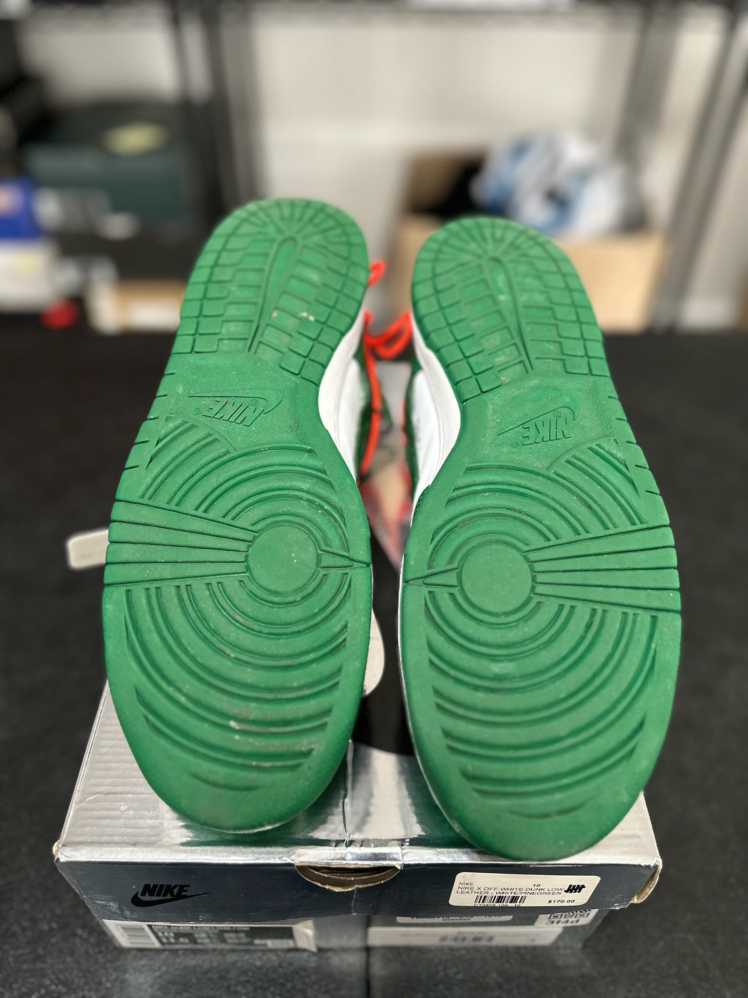 Size 10 - Dunk Low Off White Pine Green