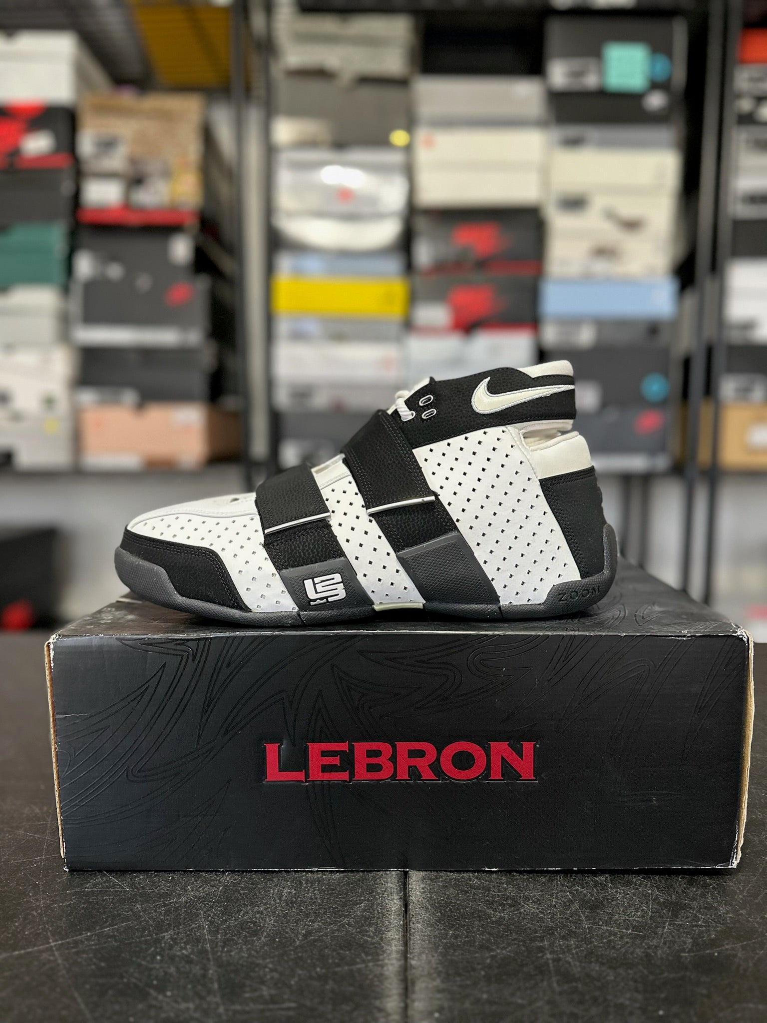 Size 13 - LeBron 20-5-5 White Metallic Silver Black