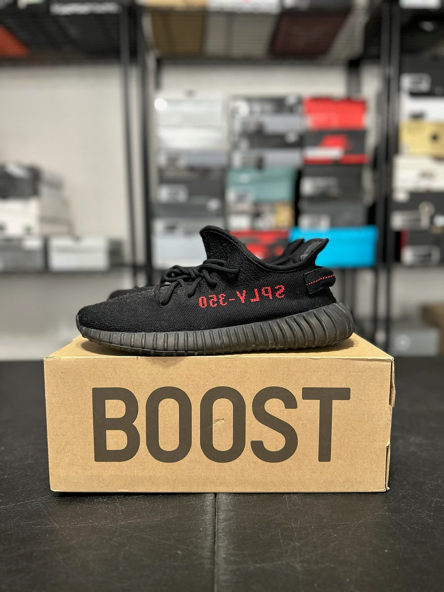 Size 10 - Yzy Boost 350 V2 Black Red