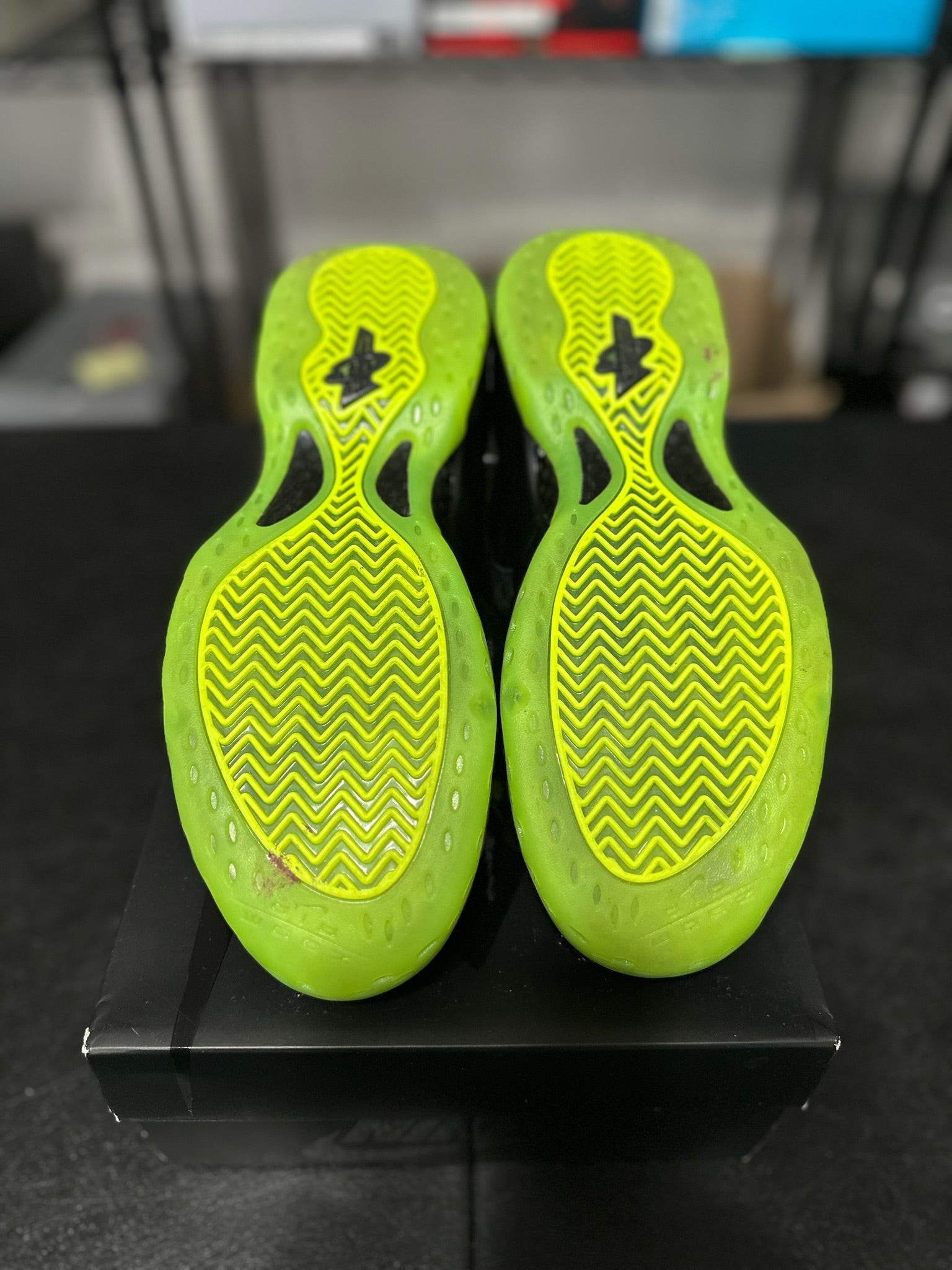 Size 10 - Foamposite 1 Black Volt