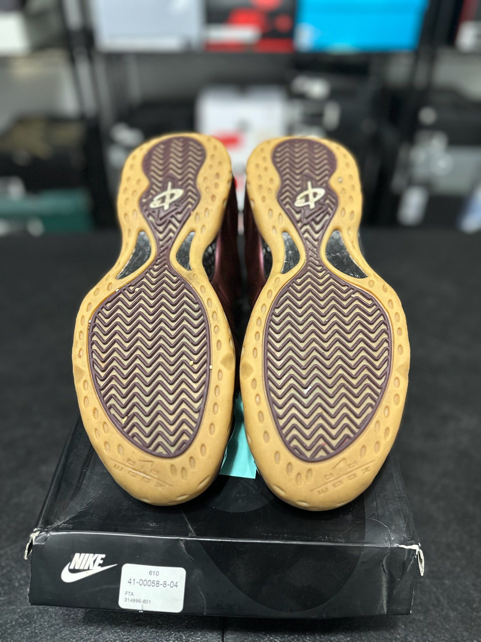 Size 9.5 - Foamposite 1 Maroon