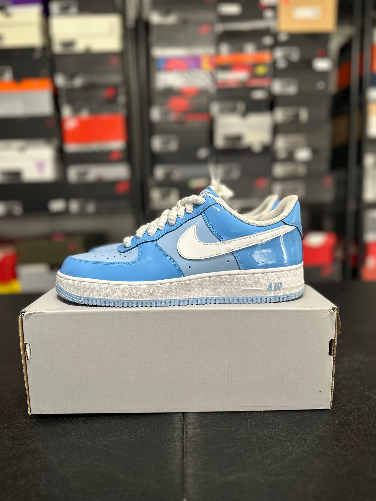 Size 10.5 - AF1 blue patent