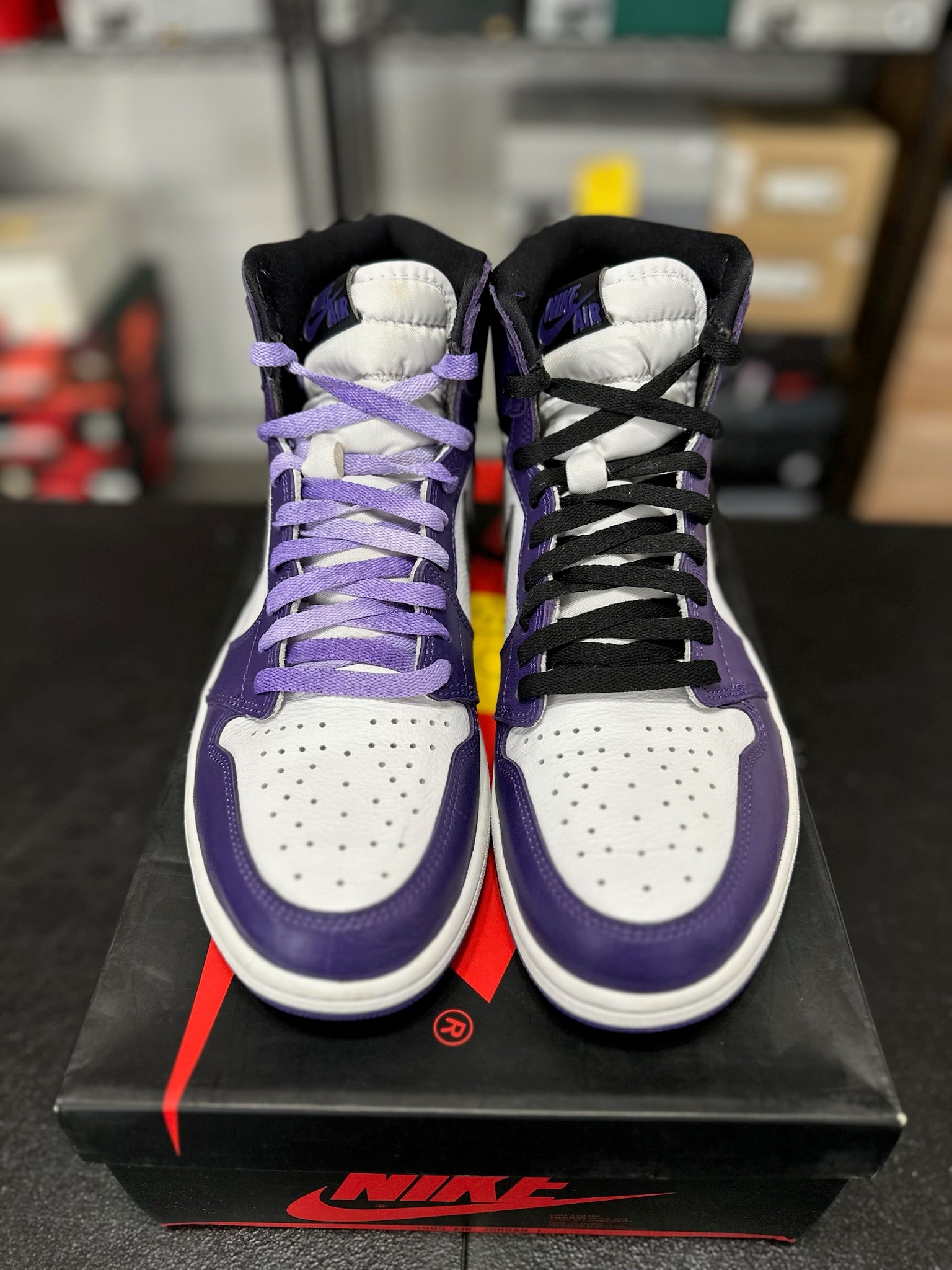 Size 11 - J1 High Court Purple White