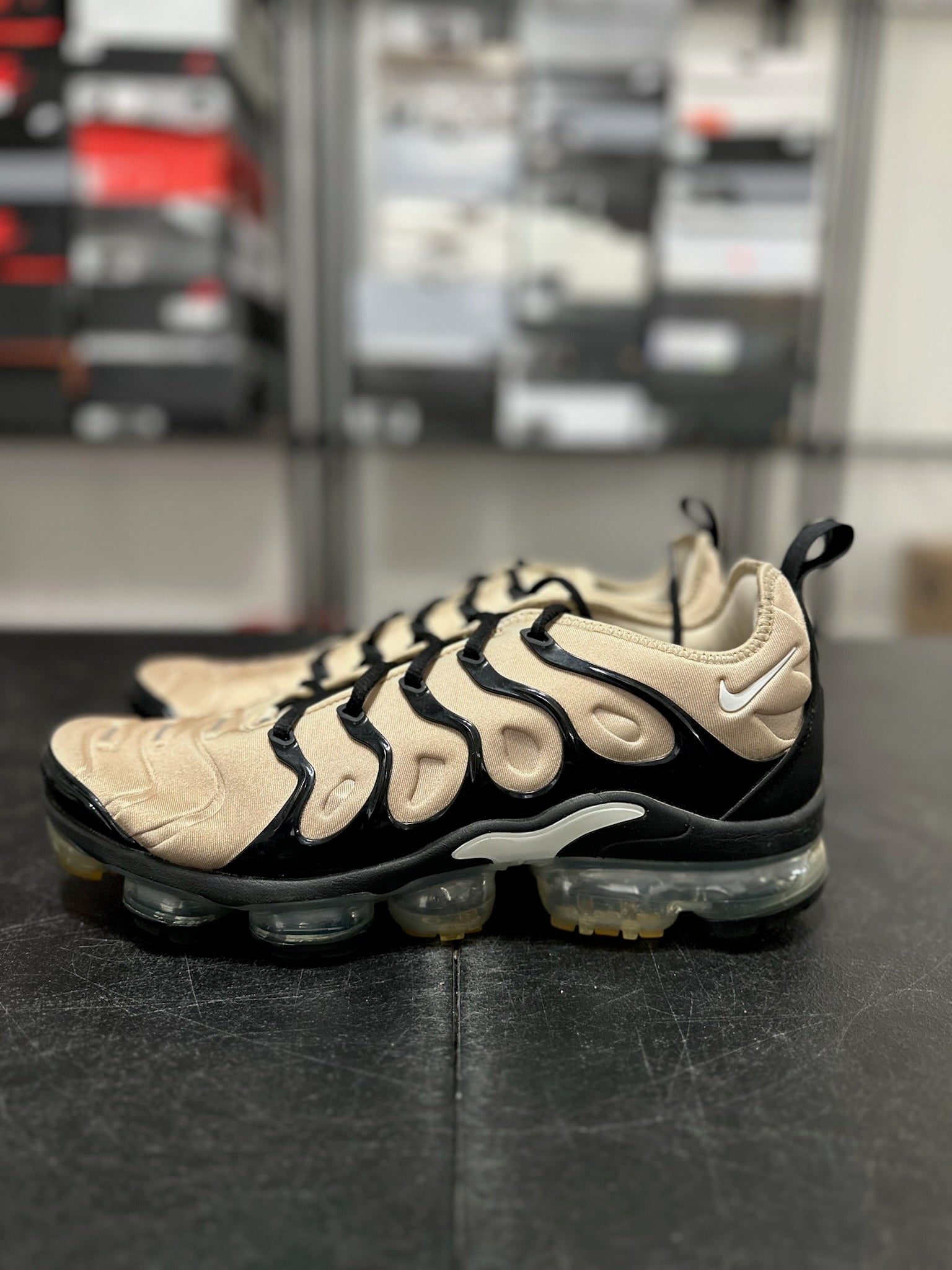 Size 11.5 - VaporMax Plus Beige Black