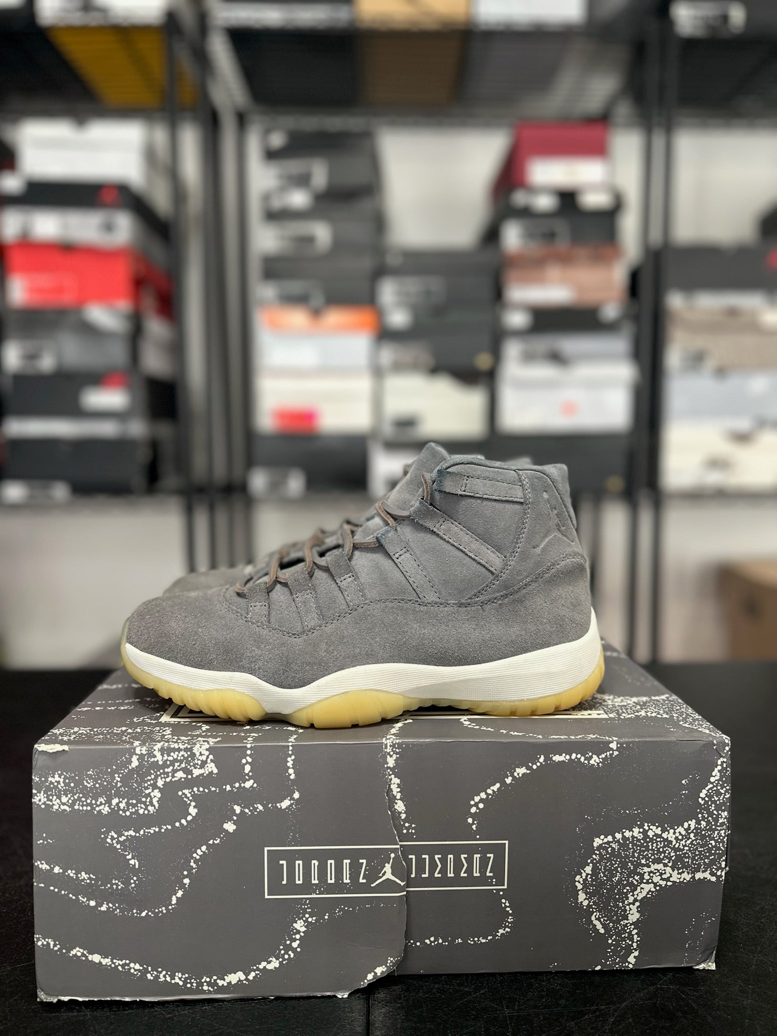 Size 10 - J11 Pinnacle Grey Suede