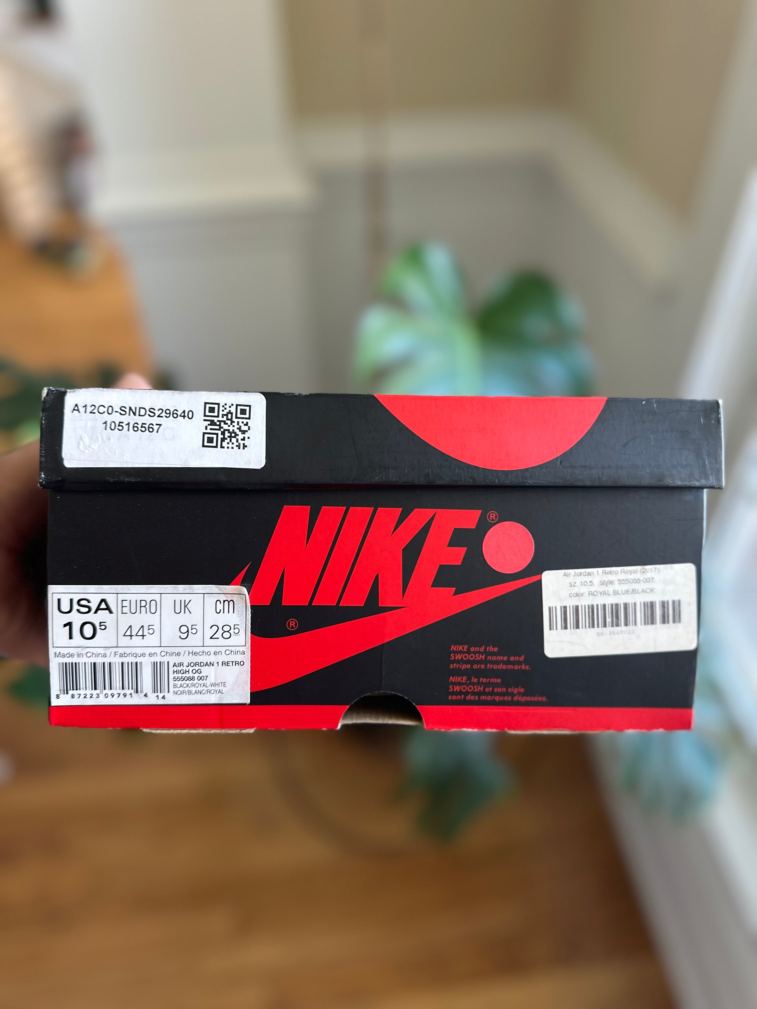 Size 10.5 - J1 HIGH OG Royal