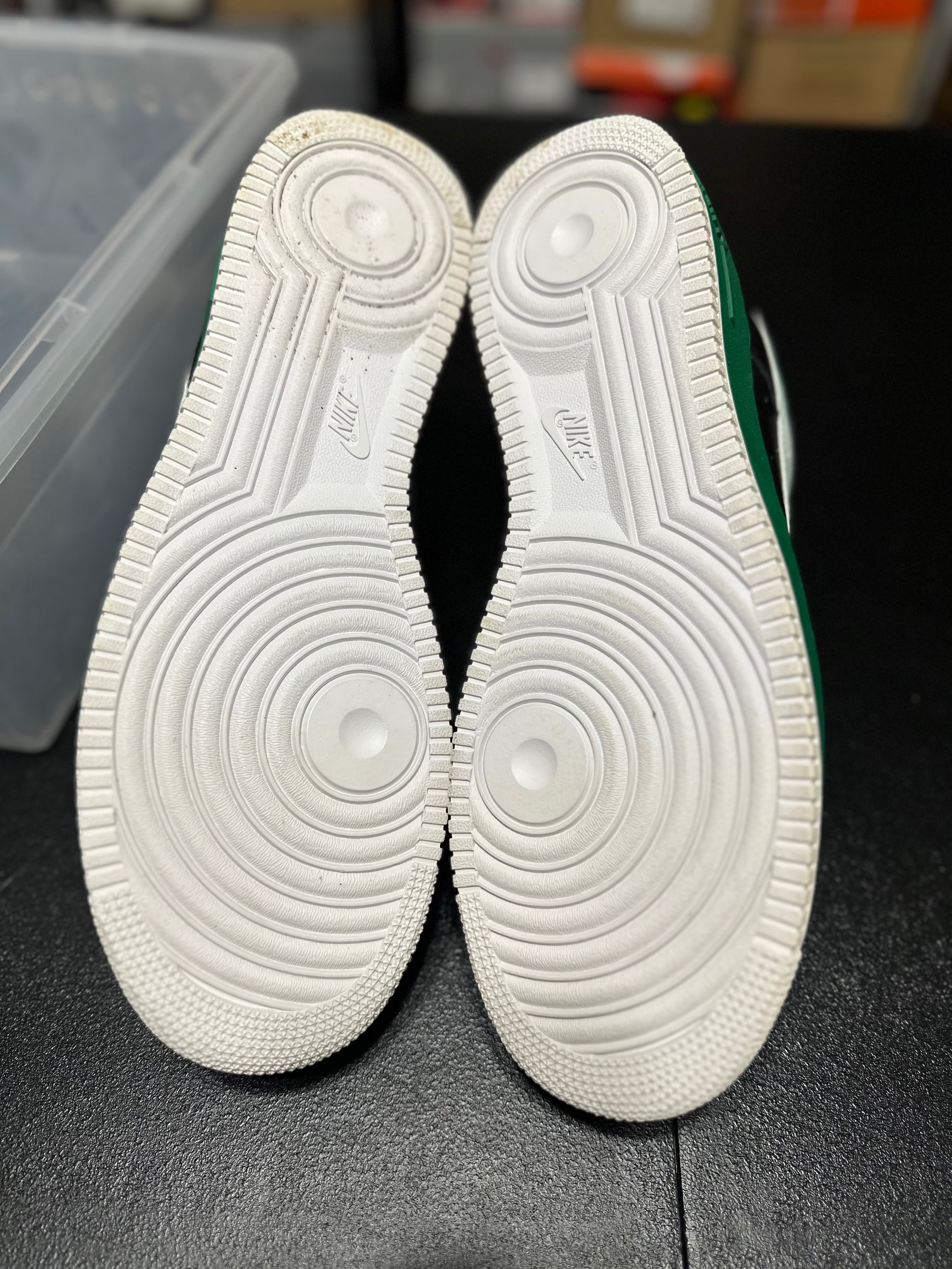 Size 14 - AF1 white black green