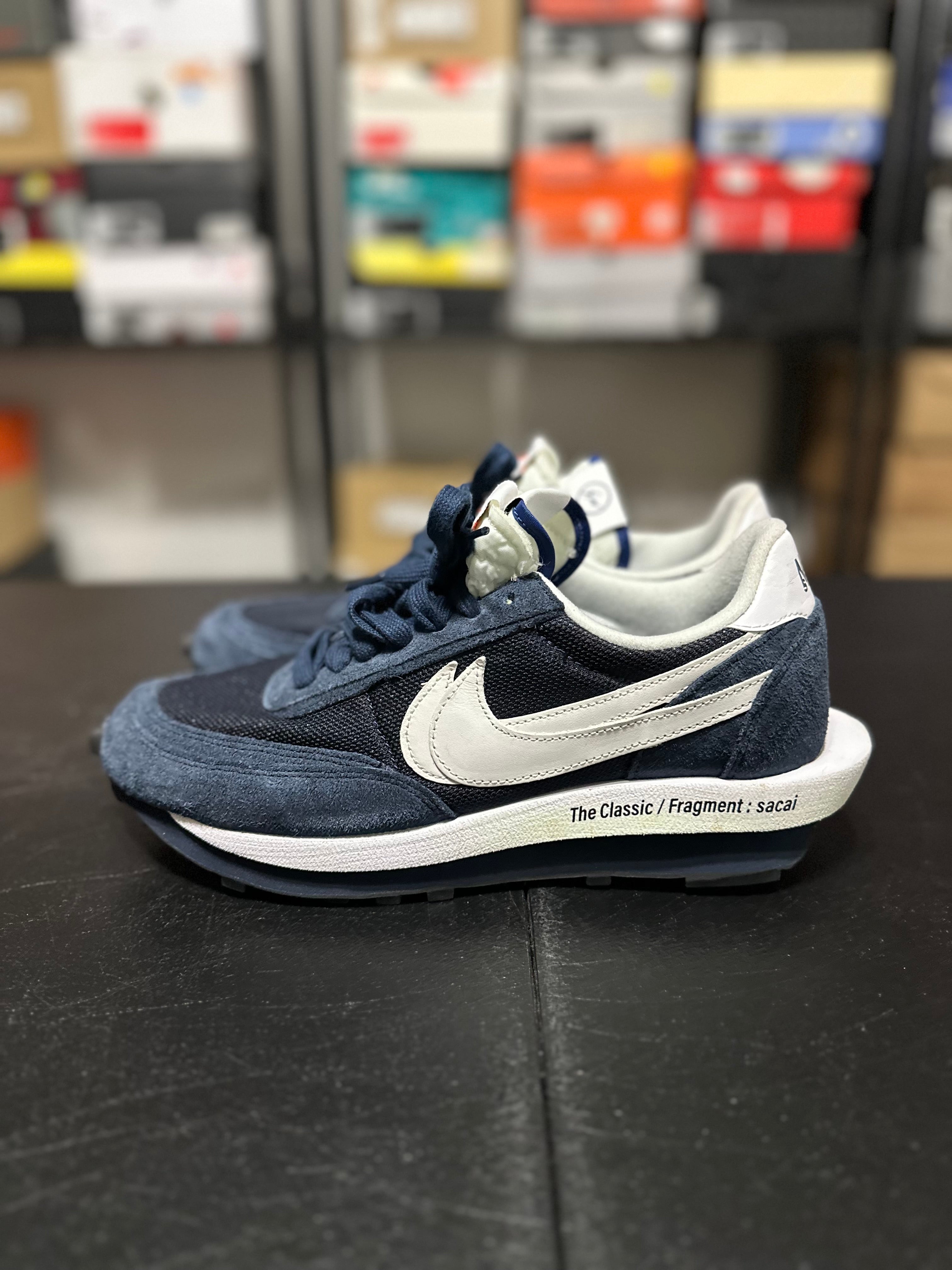 Size 10.5 - sacai waffle blackened blue