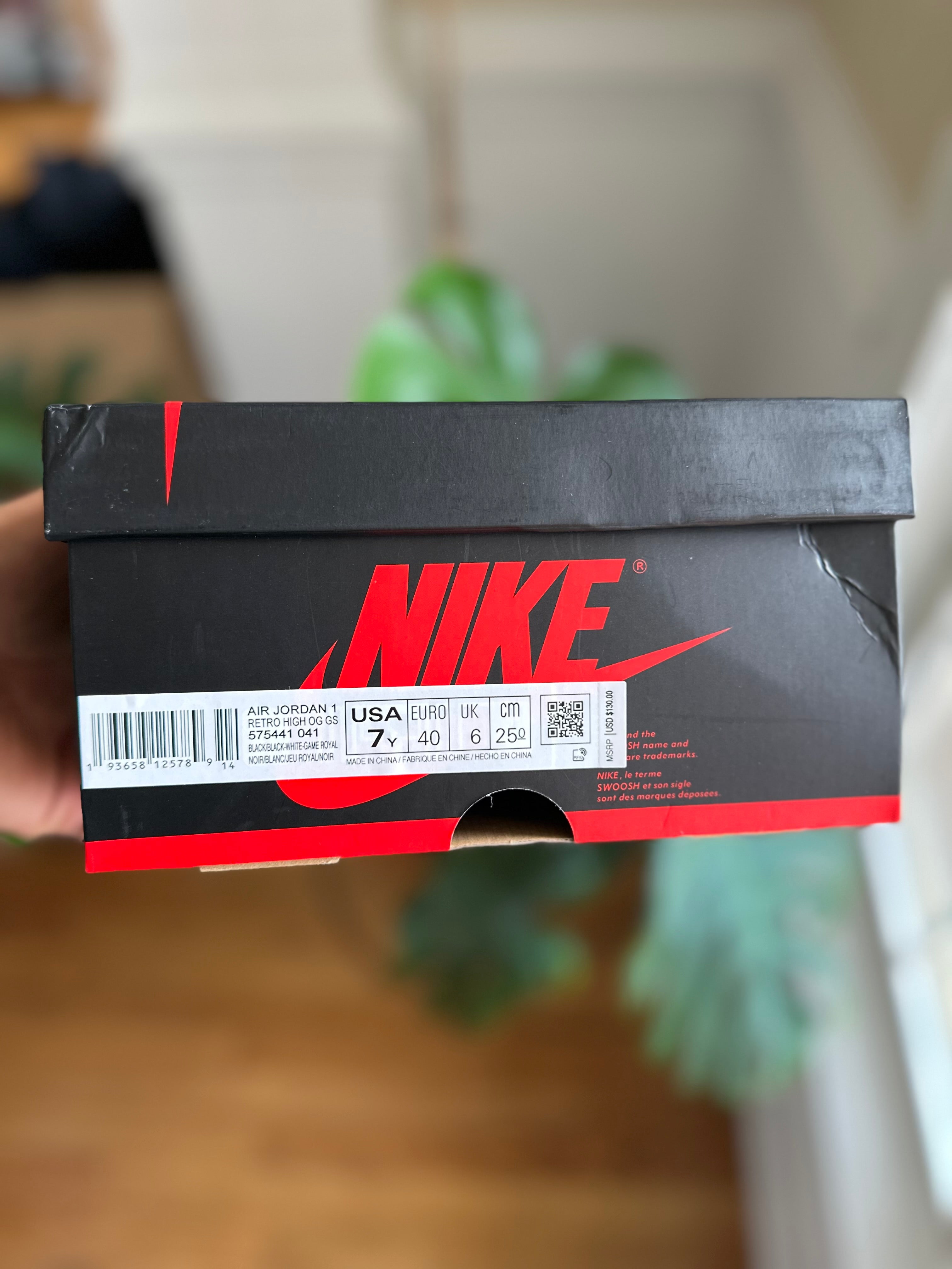 Size 7y - J1 Royal toe