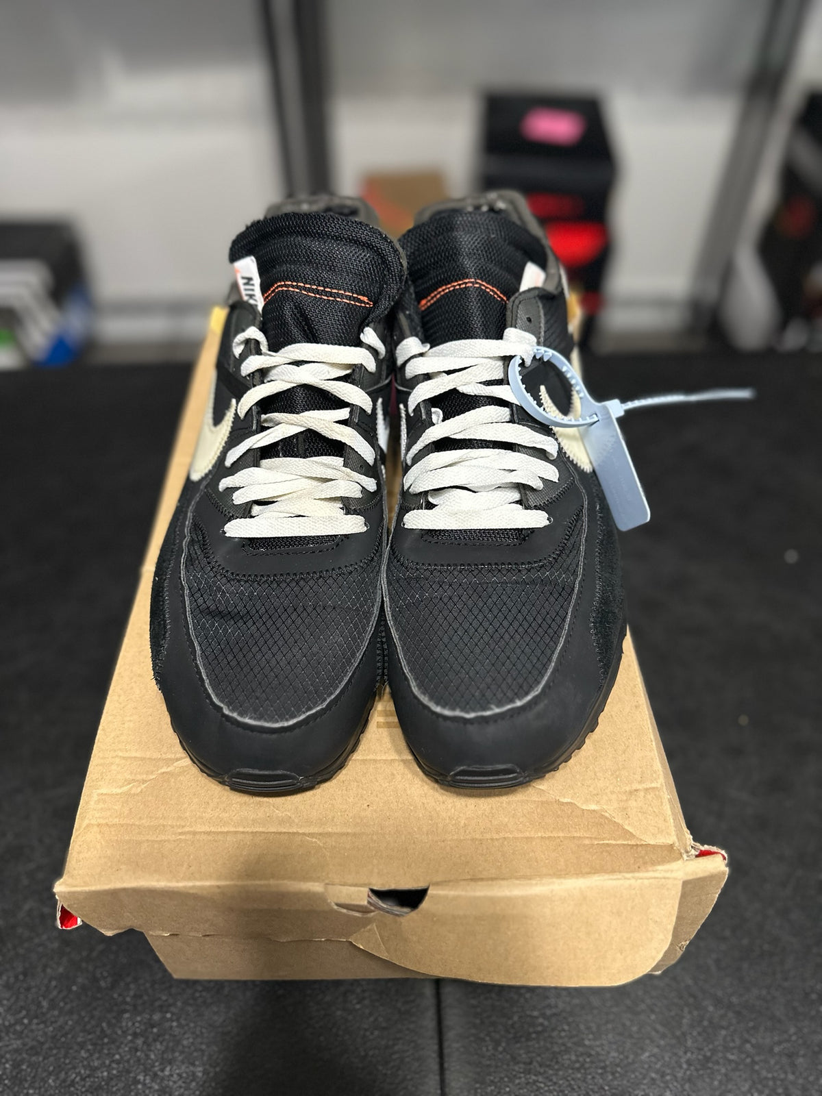 Size 13 - Air Max 90 Off White Black
