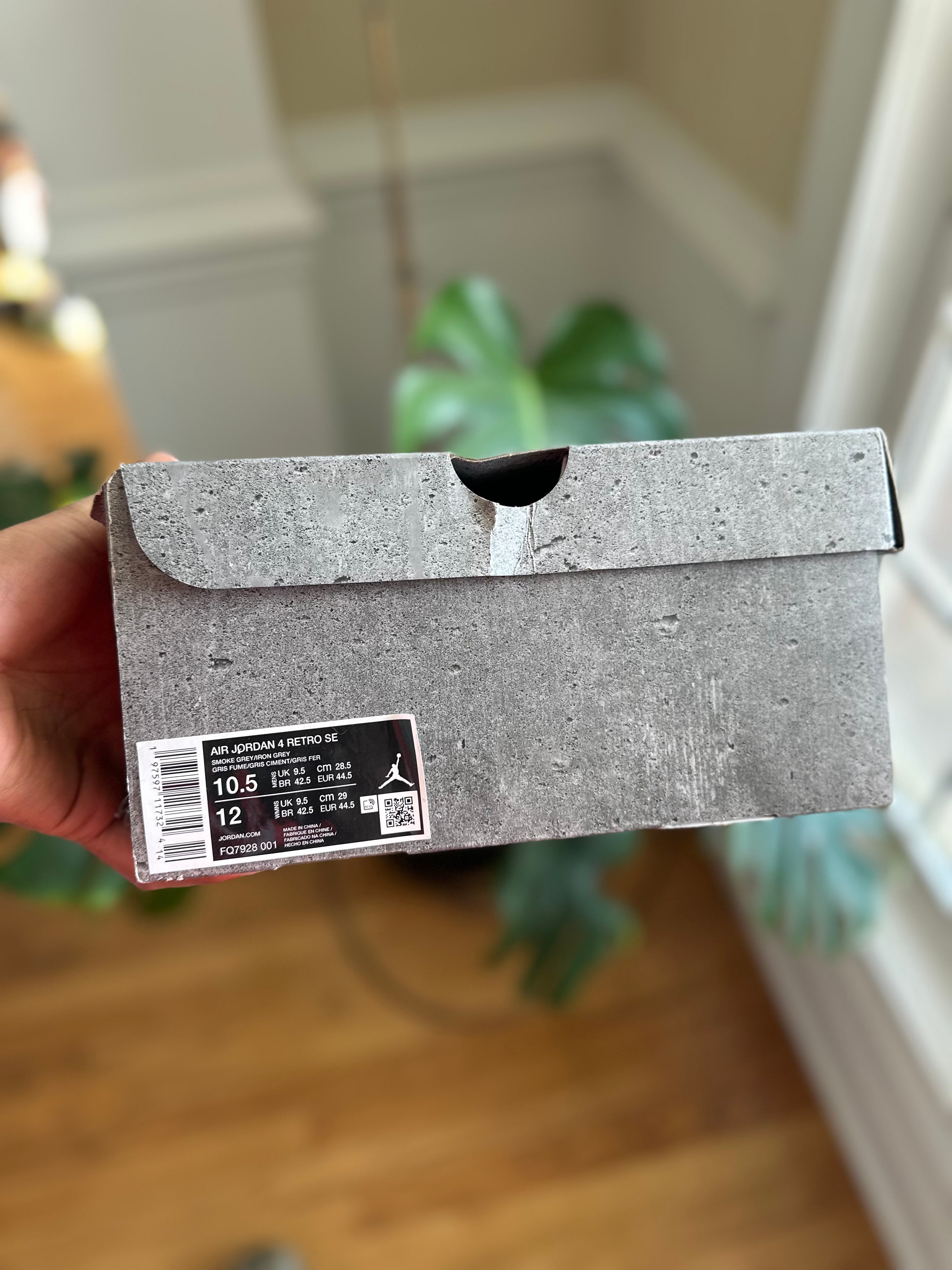 Size 10.5 - J4 wet cement
