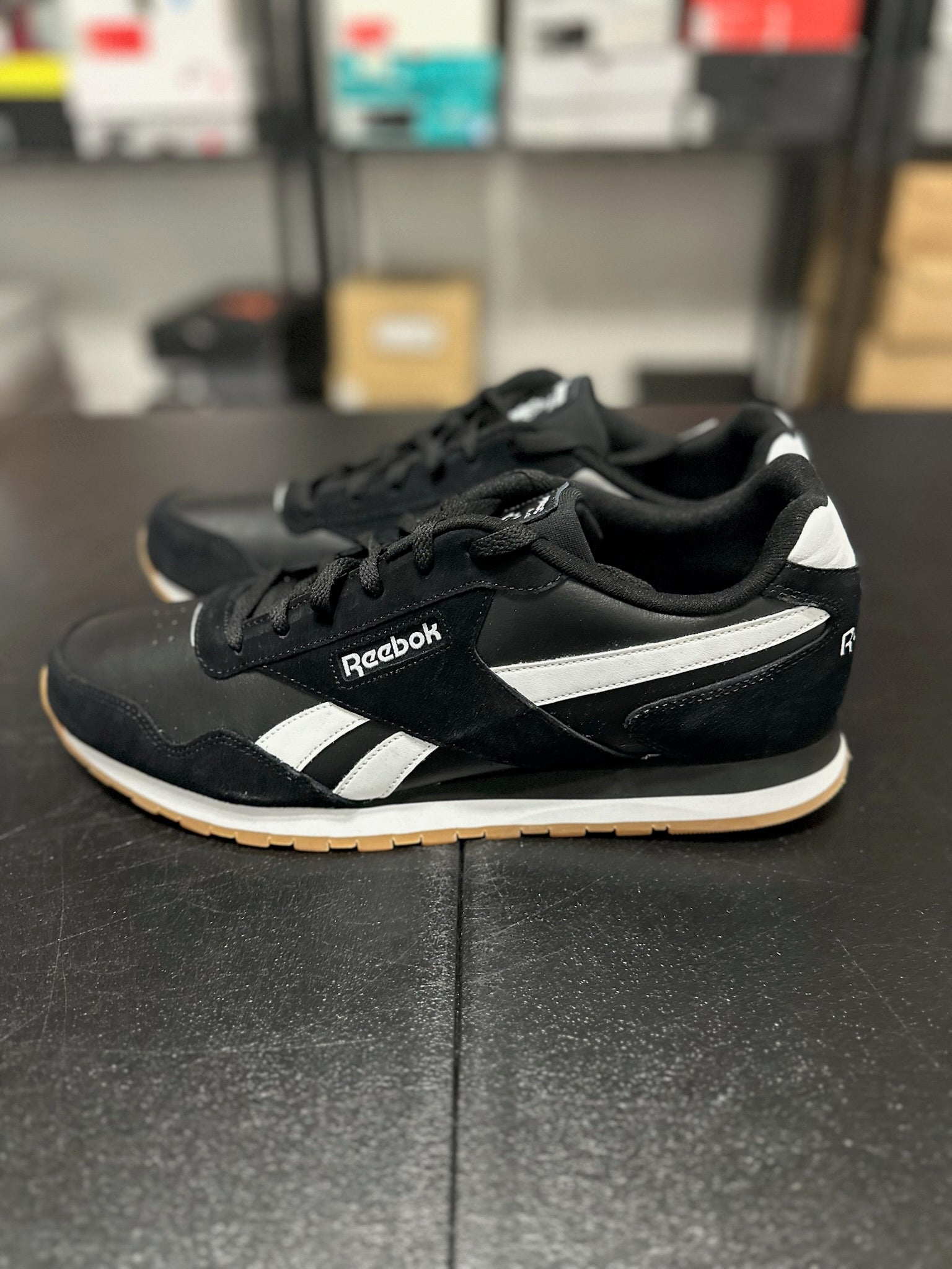 Size 15 - Reebok black/white