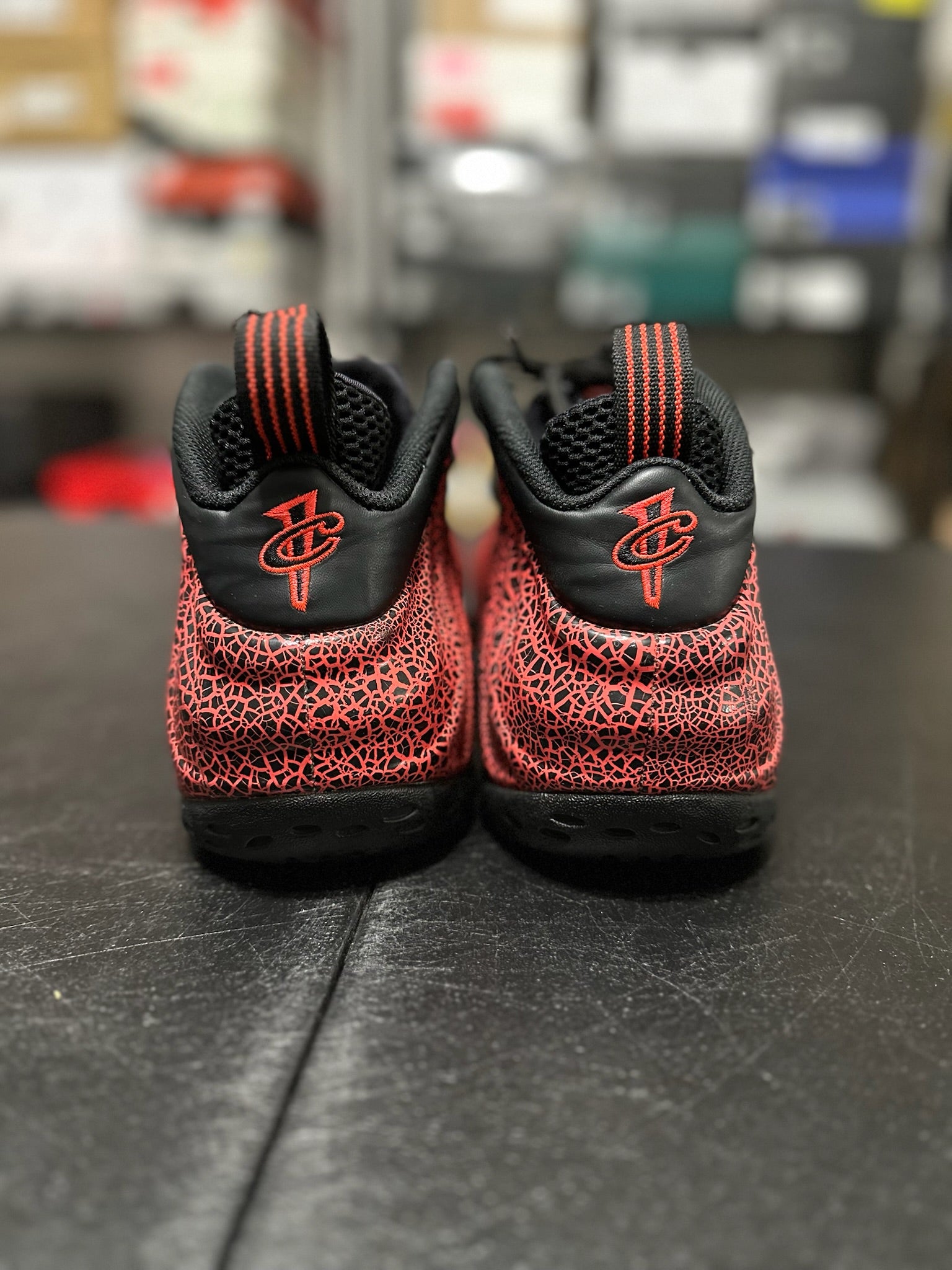 Size 9.5 - Foamposite 1 Cracked Lava