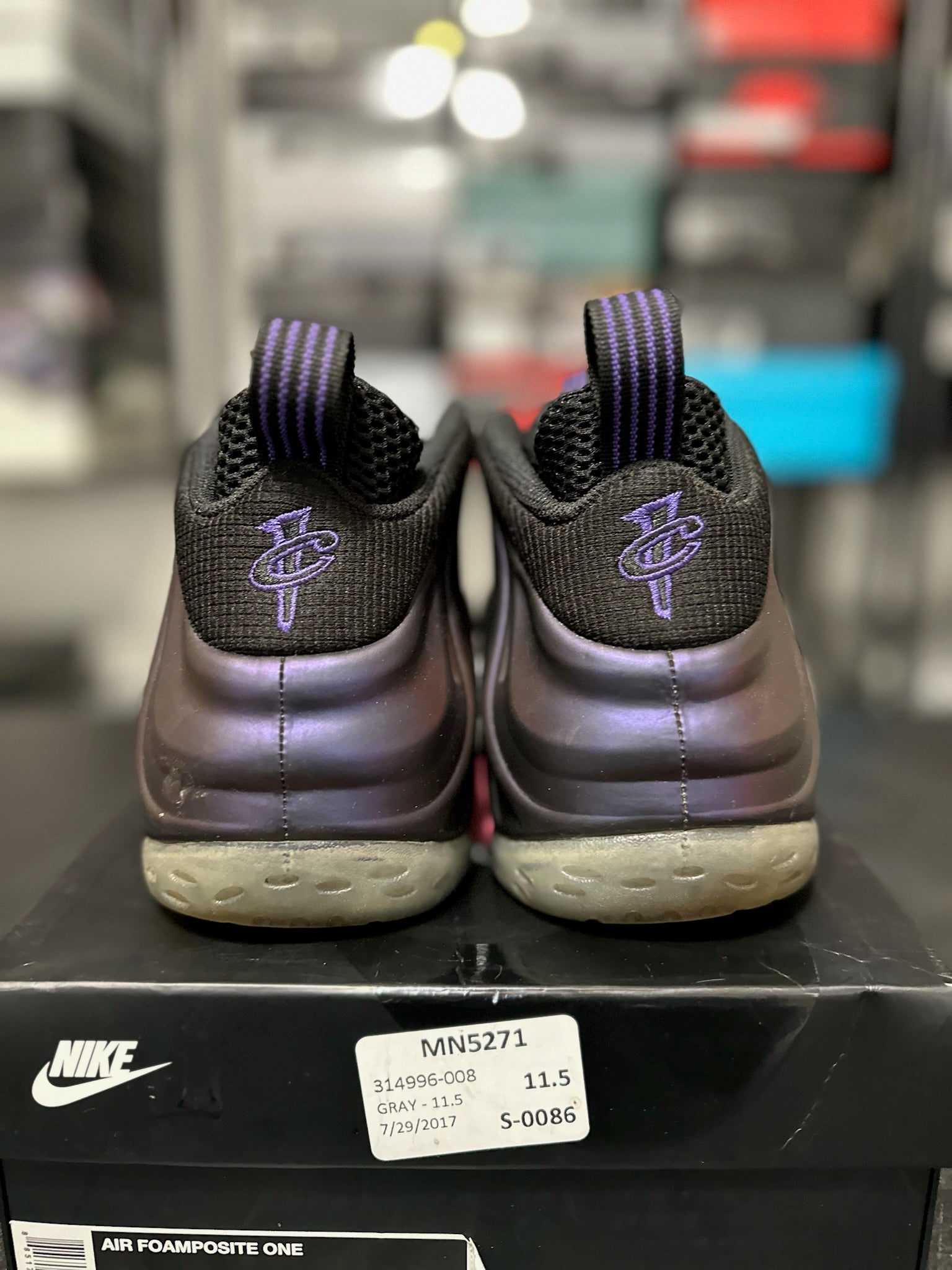 Size 11.5 - Foamposite 1 Eggplant