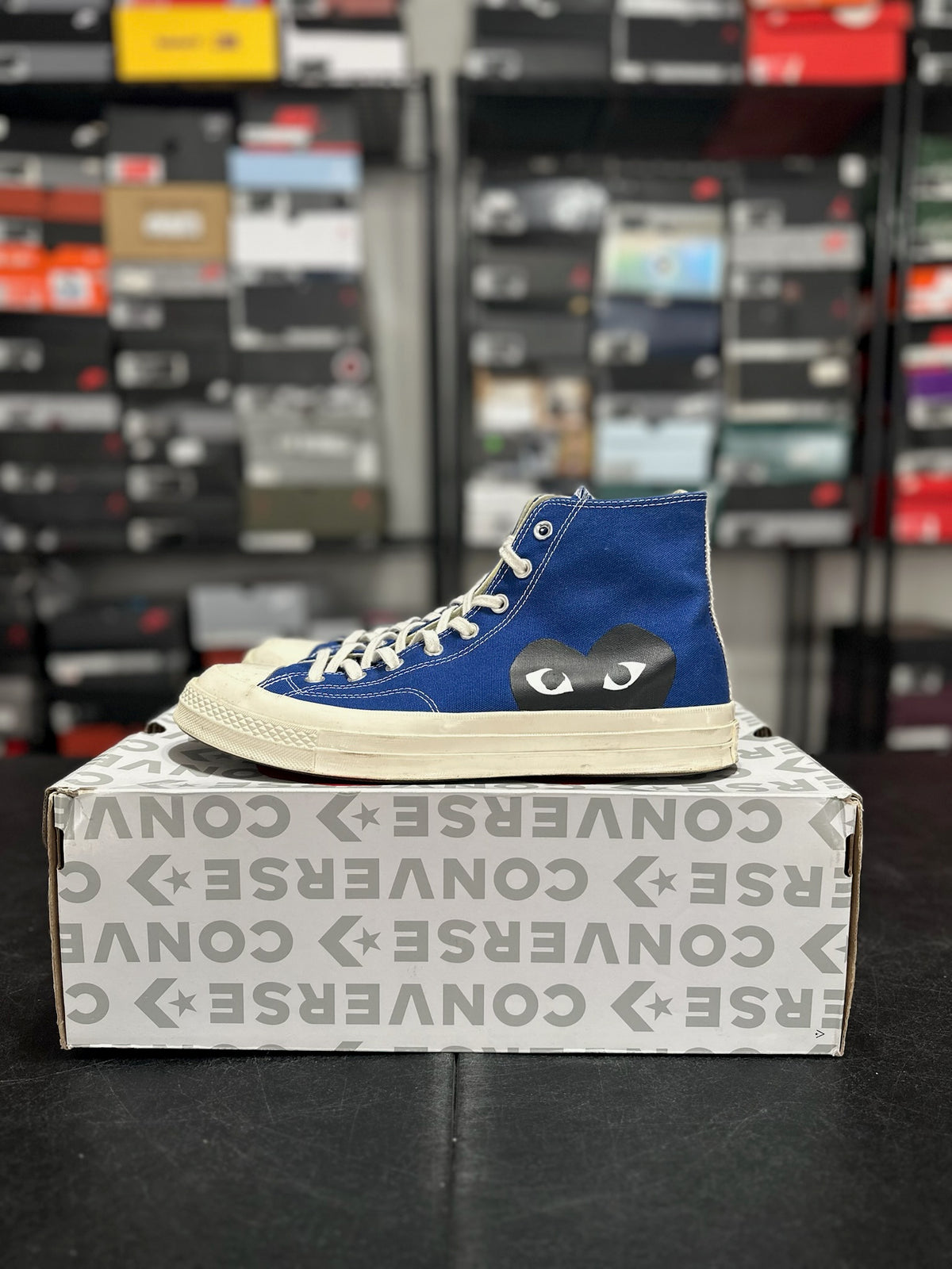 Size 11 - Converse Chuck Taylor all Star 70 hi Comme des garçons play blue quartz