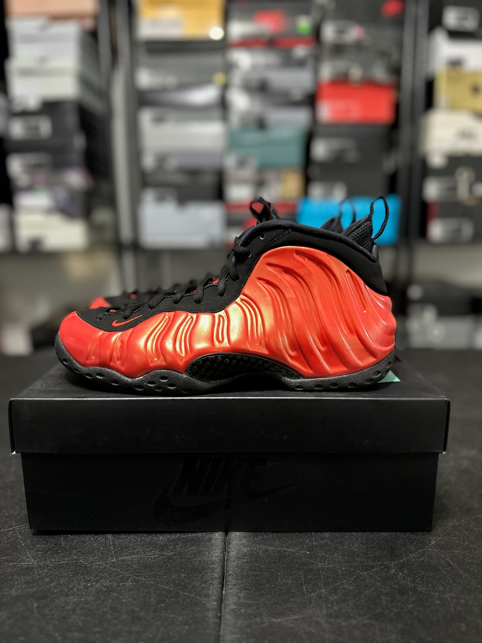 Size 9 - Foamposite 1 Habanero Red
