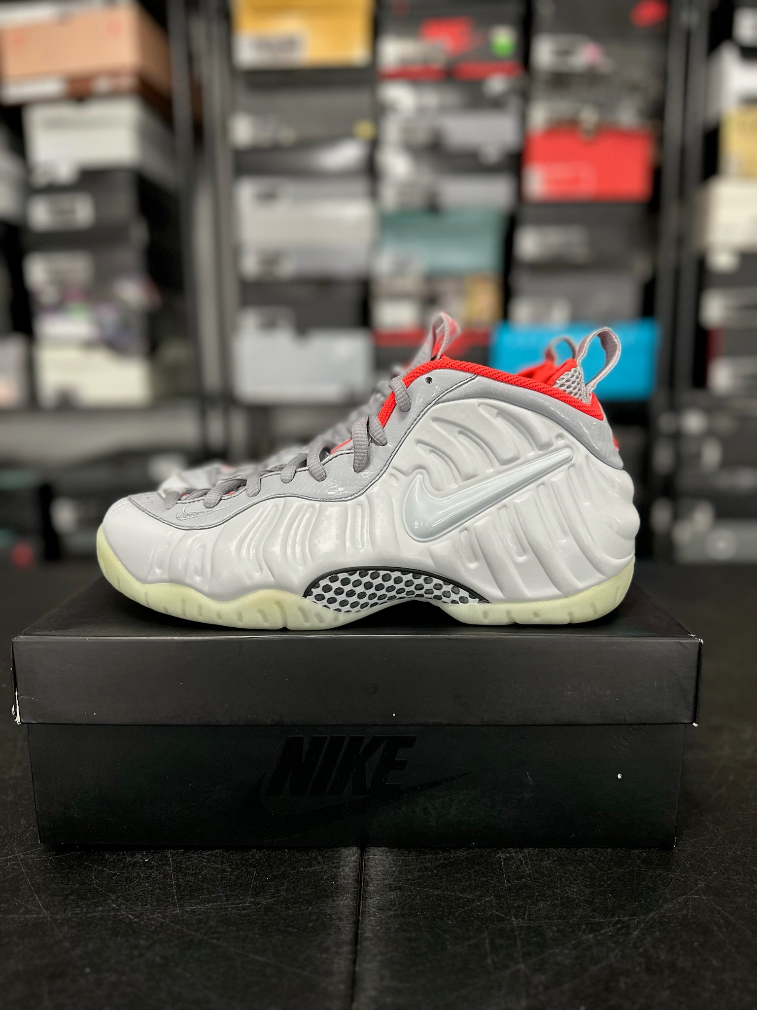 Size 10 - Foamposite Pro Pure Platinum