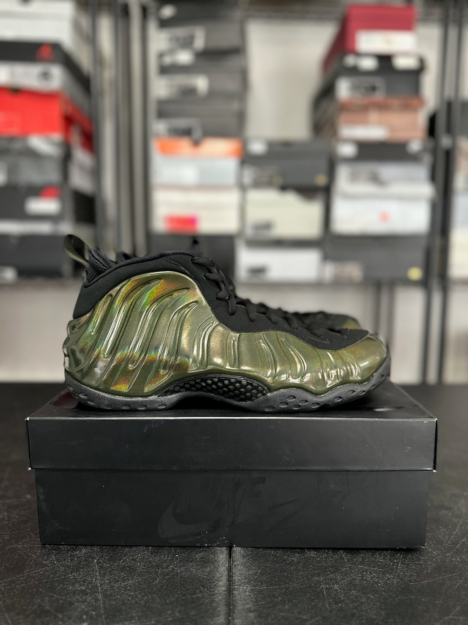 Size 11 - Foamposite 1 Legion Green