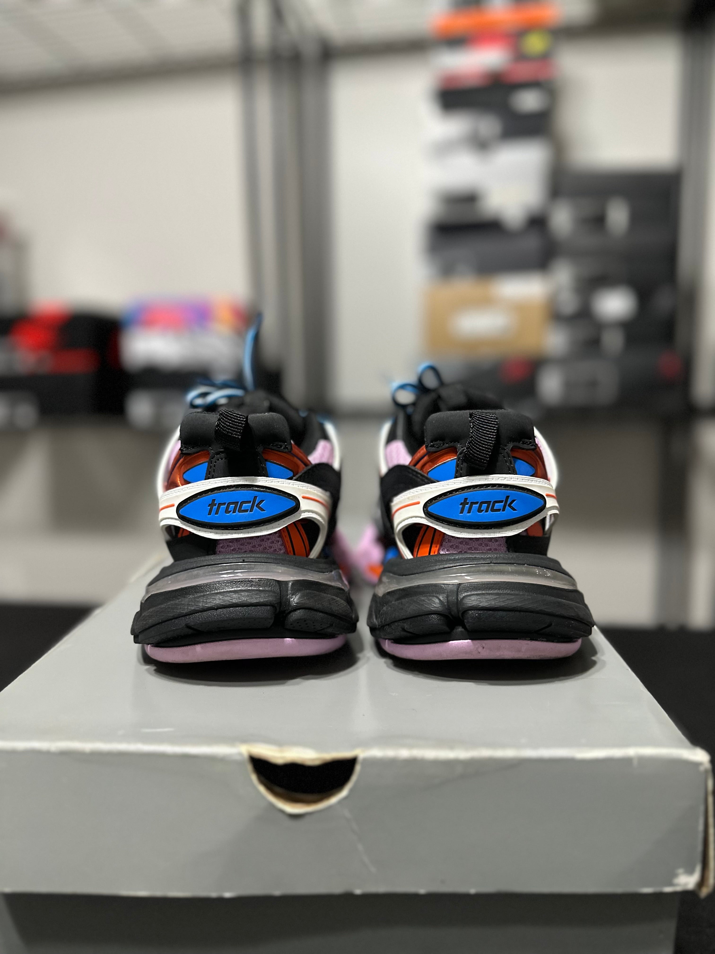 Size 3.5 - (35) Balenciaga track Black/pink red/blue