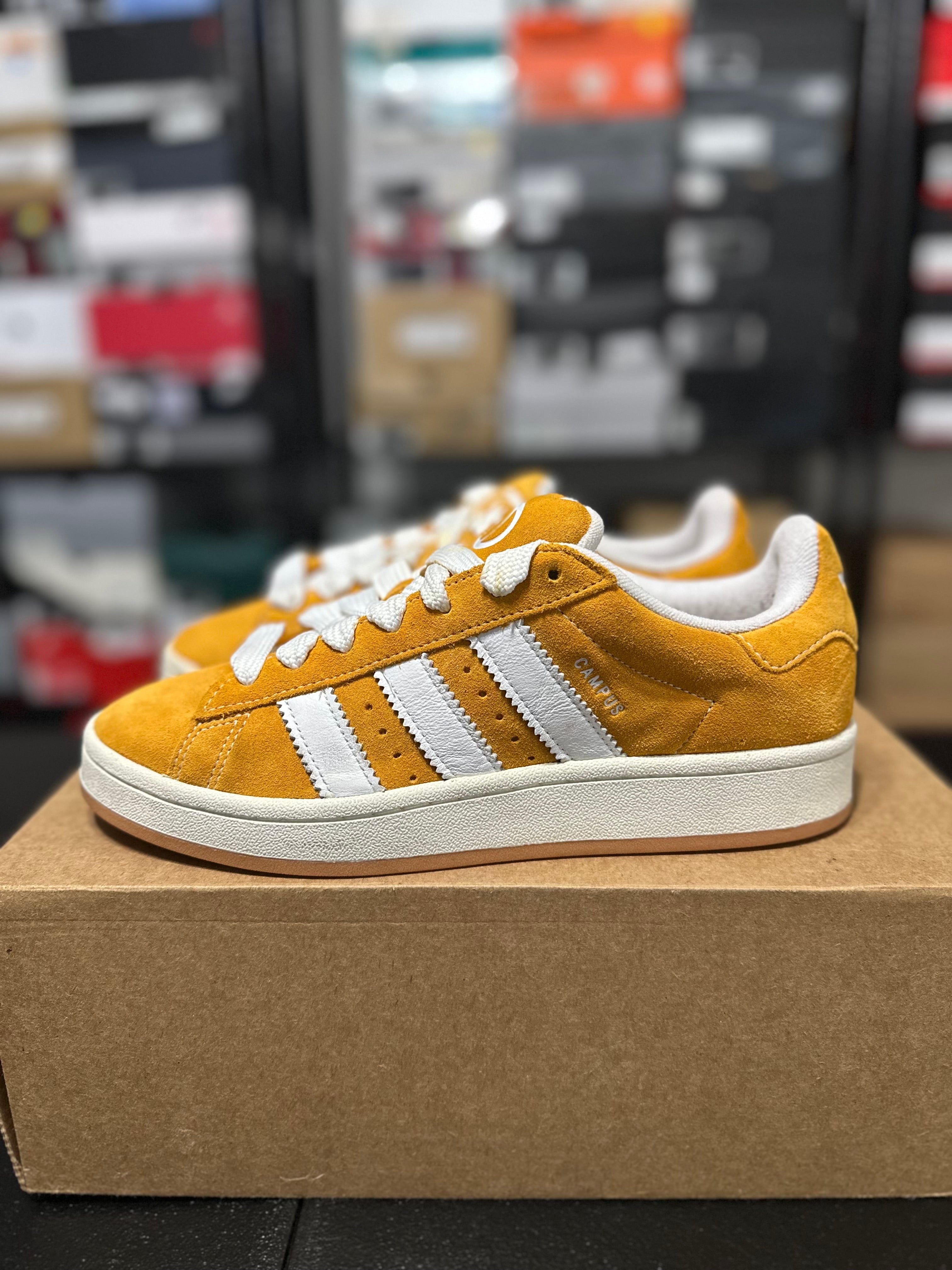 Size 8 - adidas campus 00s mustard gum