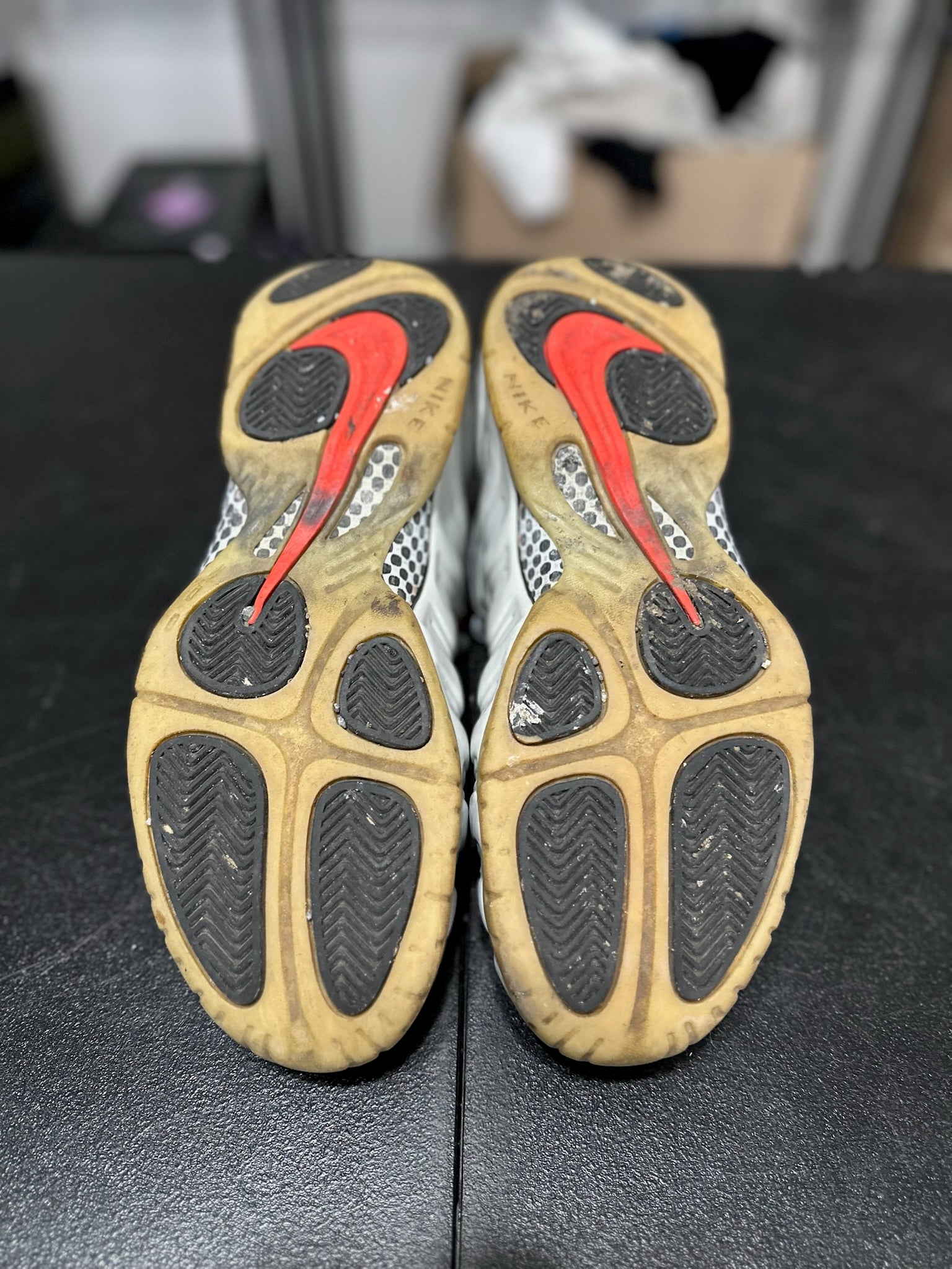 Size 9.5 - Foamposite Pro Pure Platinum