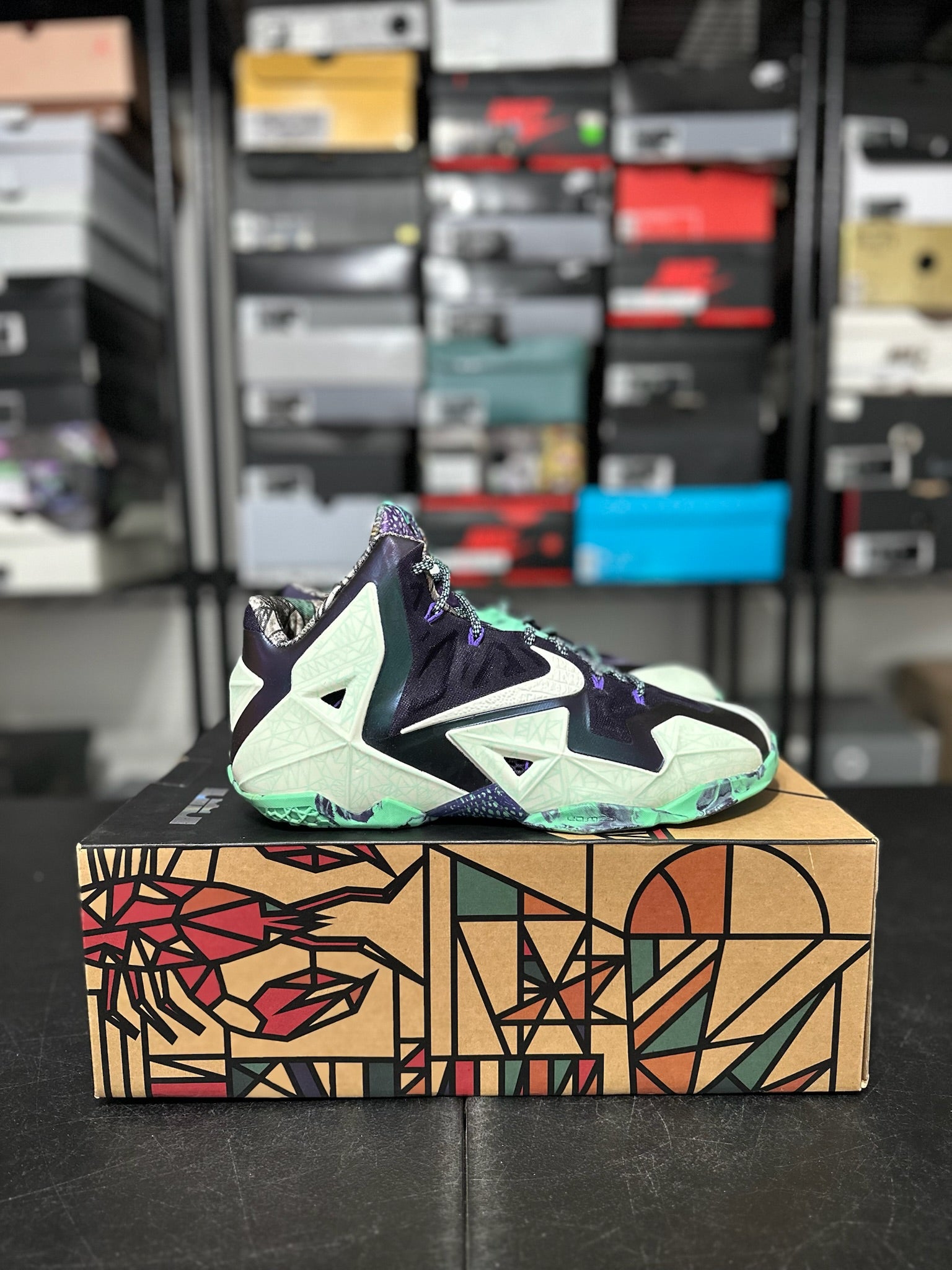 Size 10.5 - LeBron 11 NOLA Gumbo League Gator King