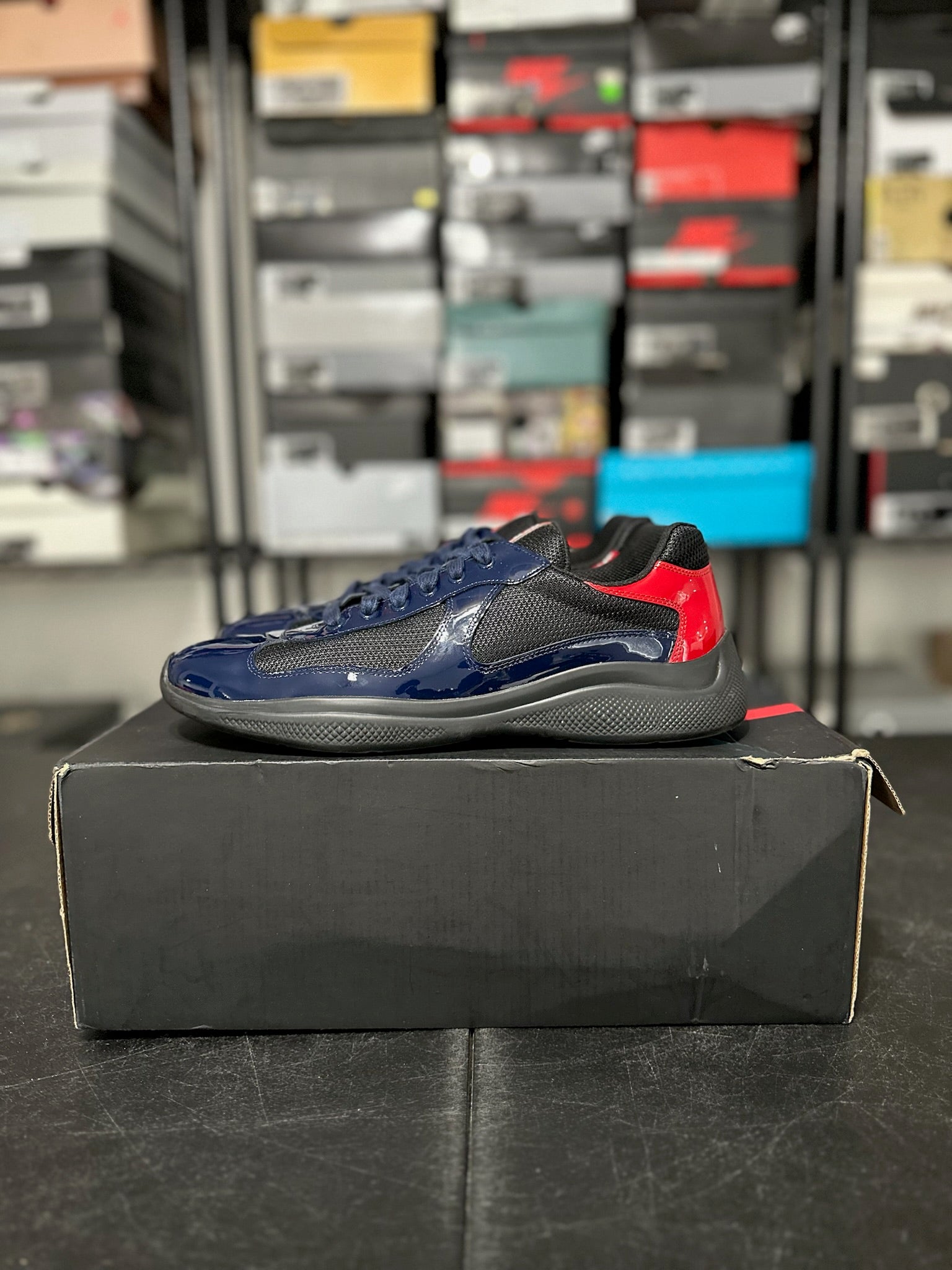 Size 9 - Prada America’s Cup Royal Blue Red