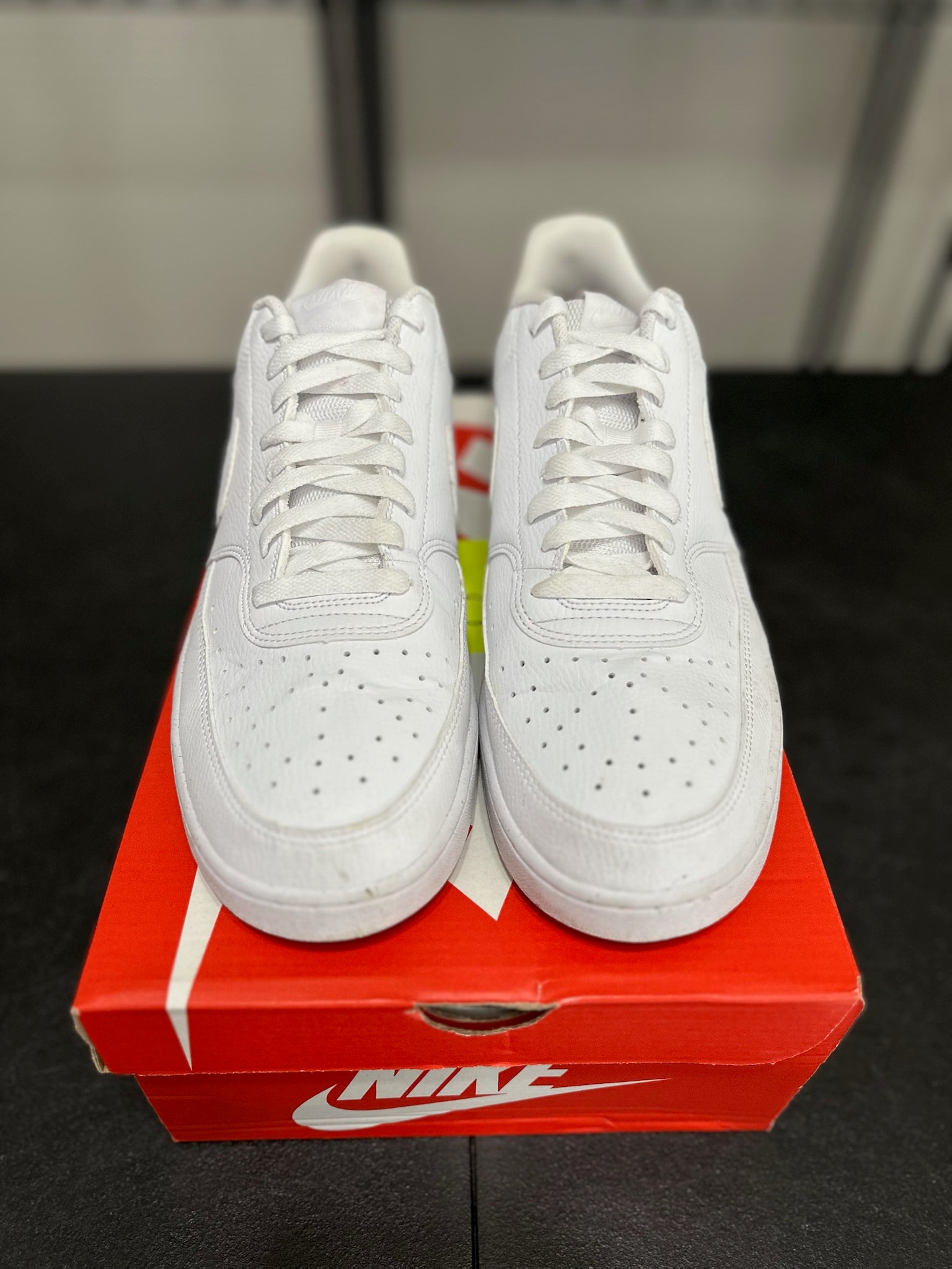 Size 13 - Nike Court Vision Low Next Nature Triple White