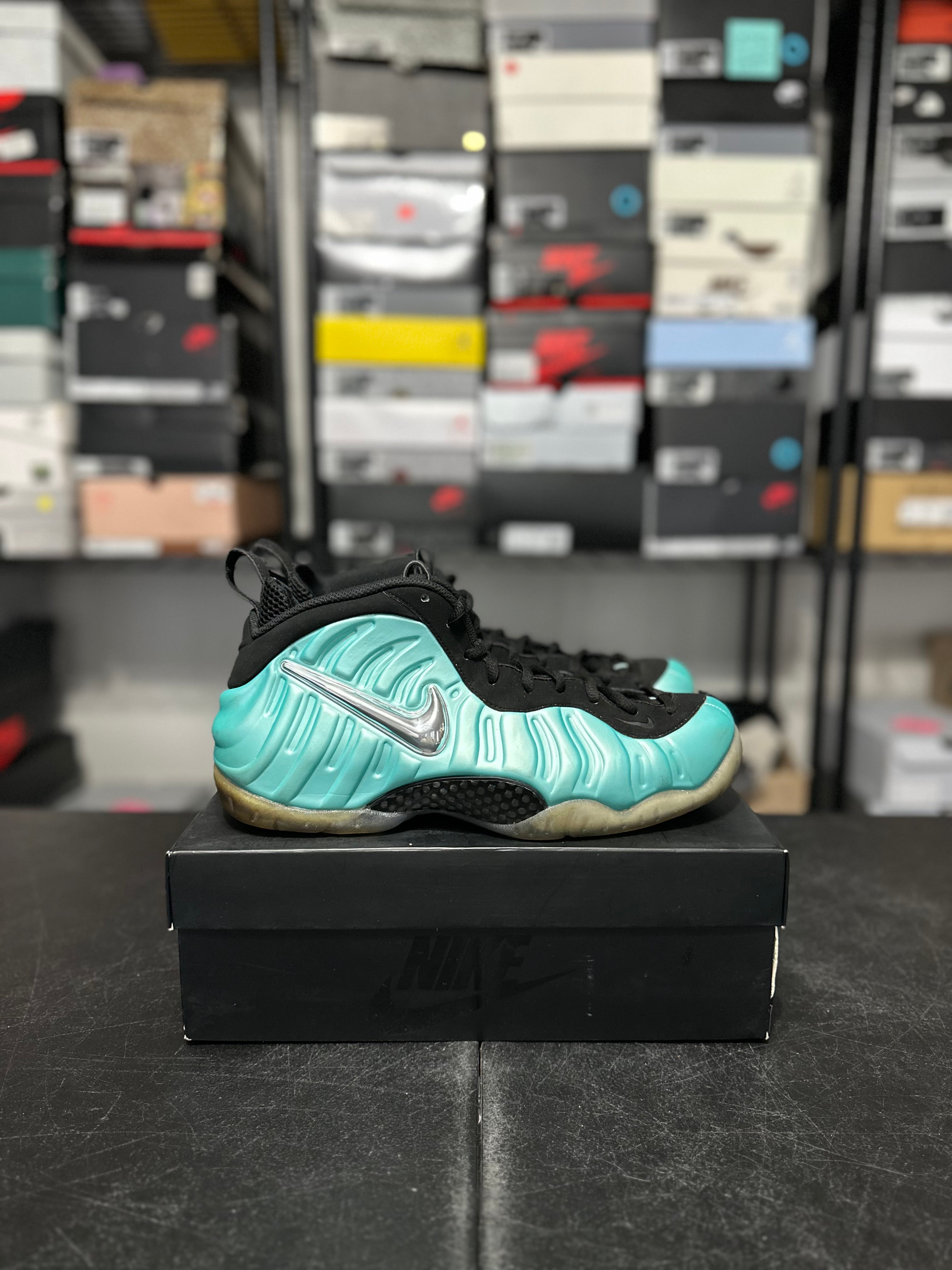 Size 12 - Foamposite pro island green