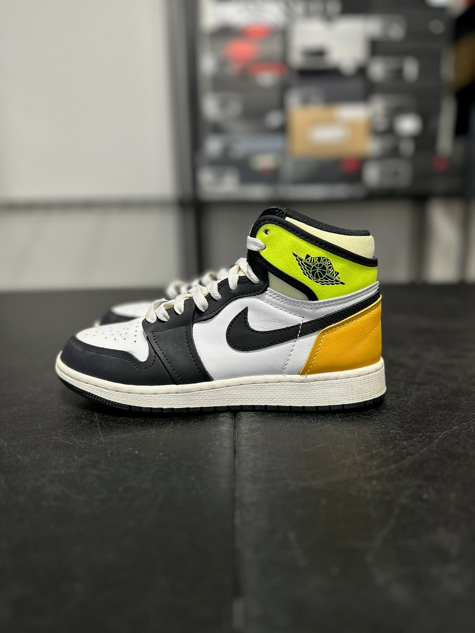 Size 4.5 - J1 High White Black Volt University Gold