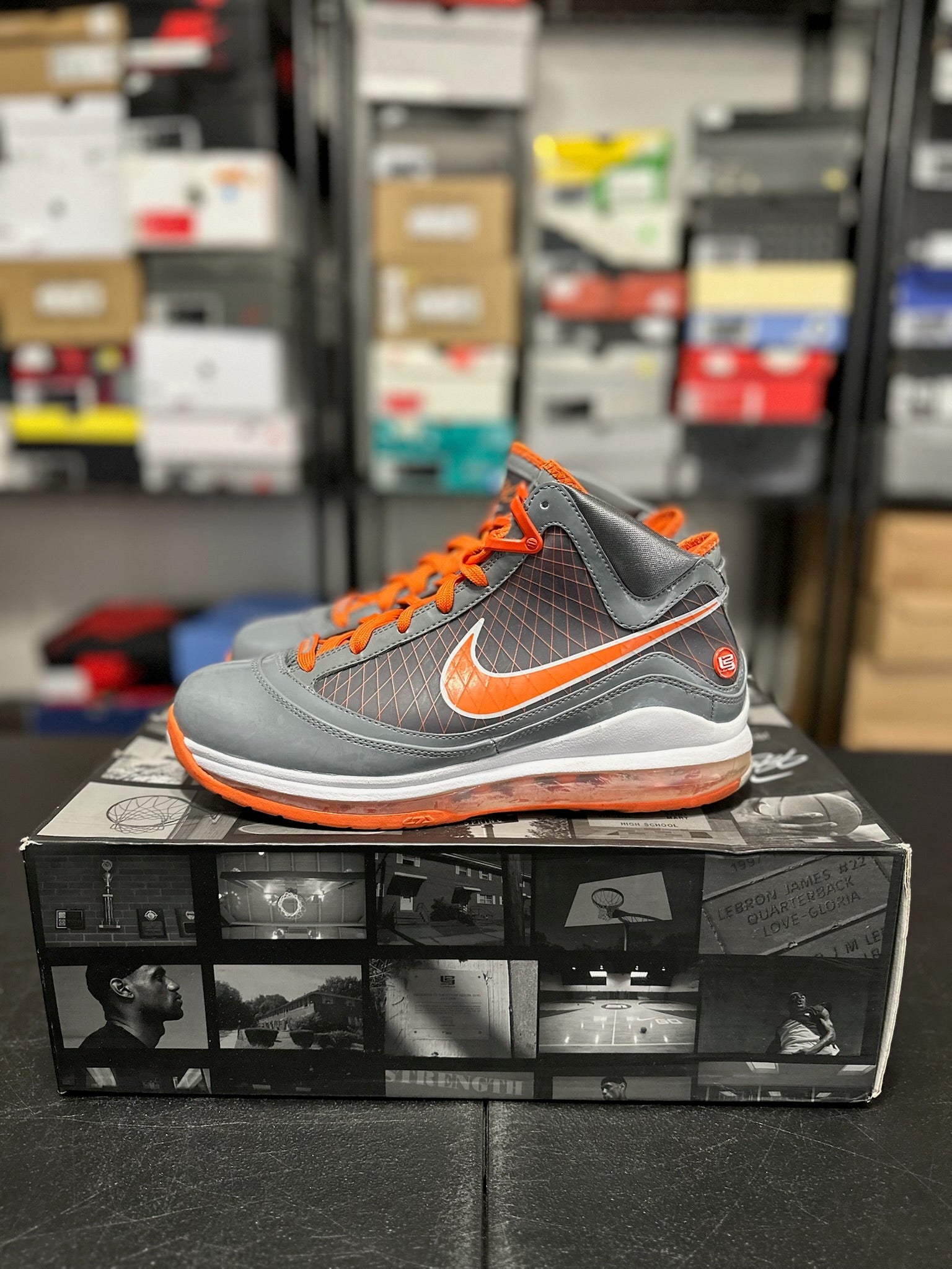 Size 9 - Air Max LeBron 7 Eastbay TB Orange