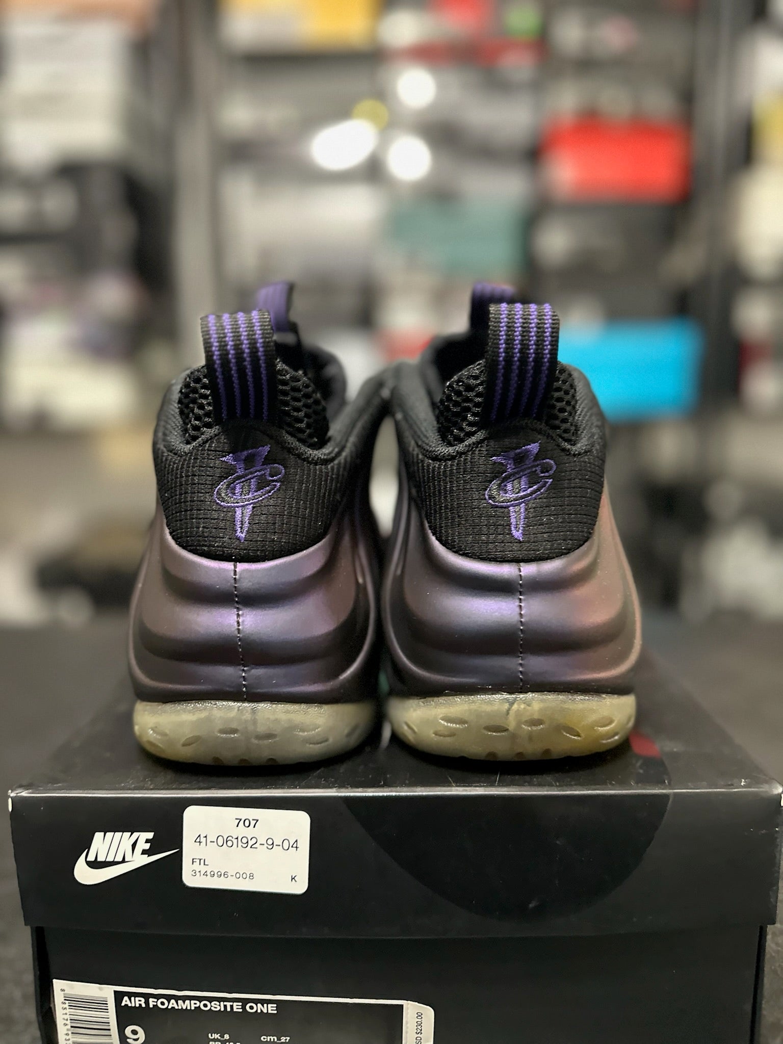 Size 9 - Foamposite 1 Eggplant