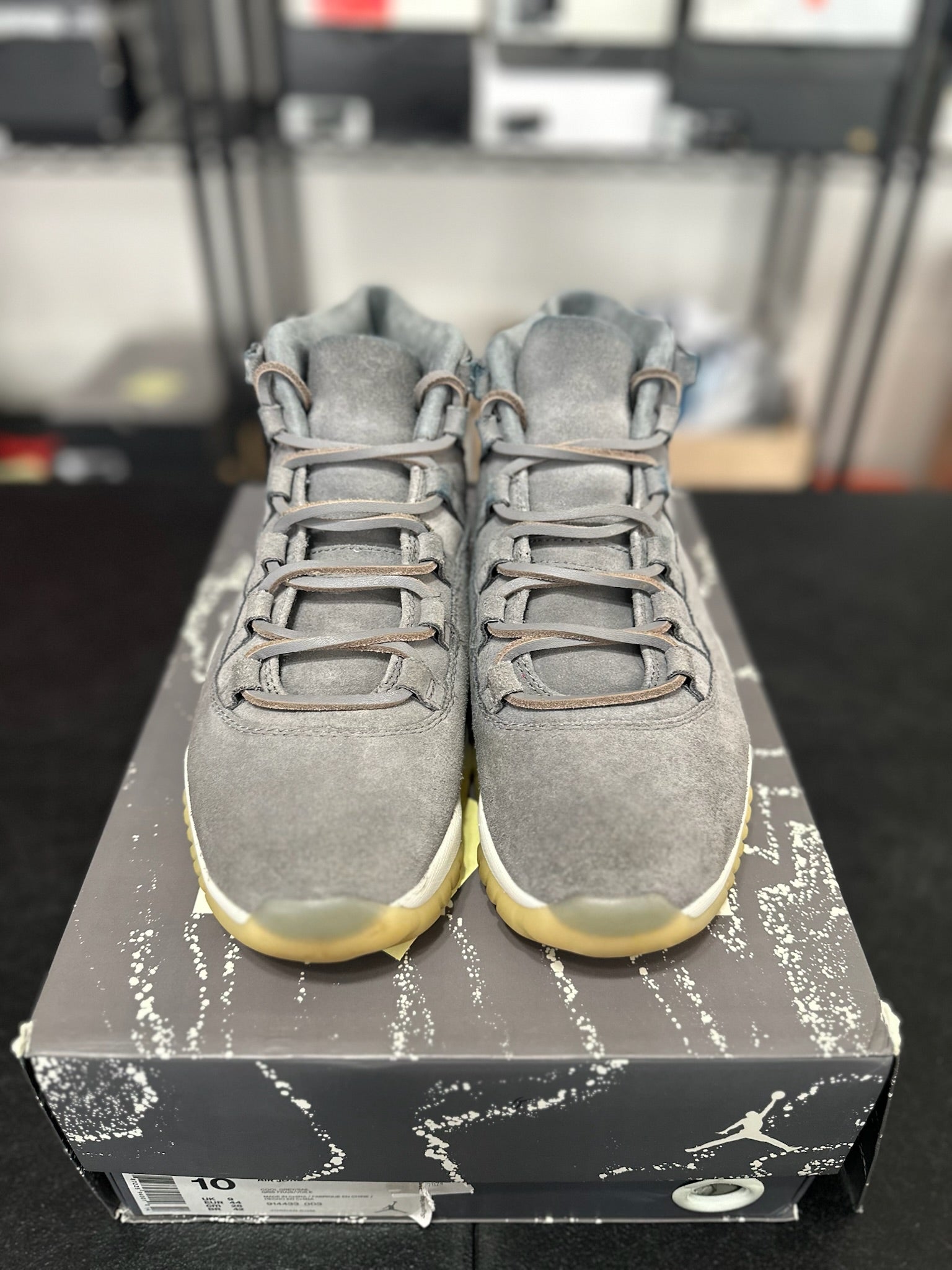 Size 10 - J11 Pinnacle Grey Suede
