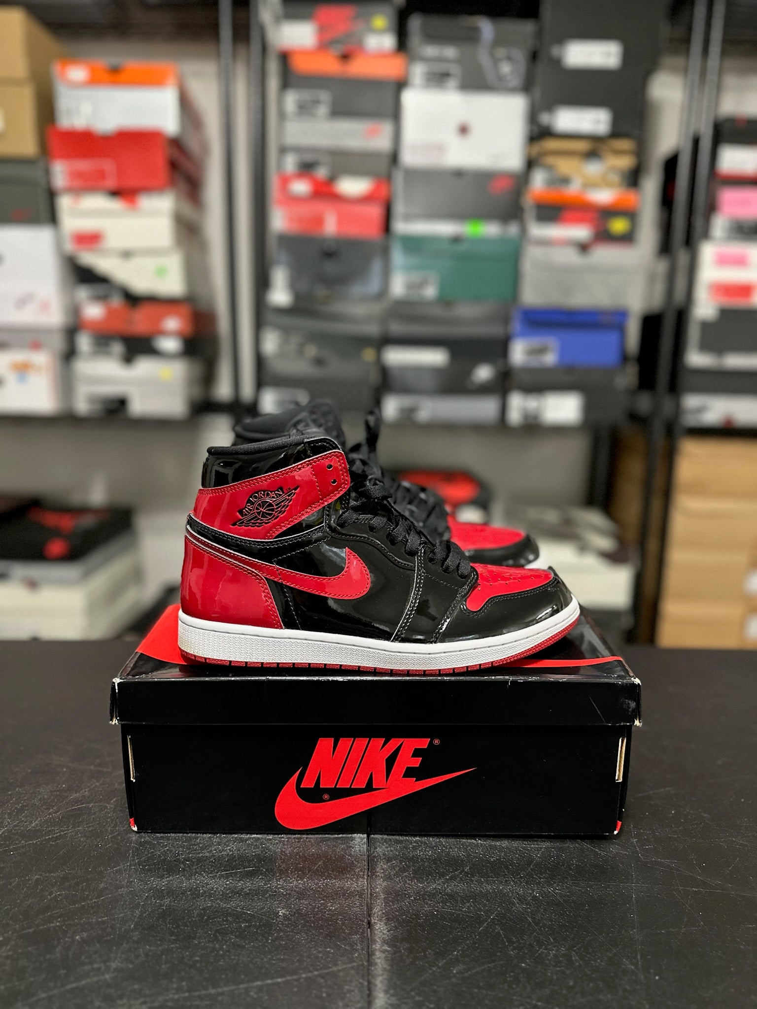 Size 10.5 - J1 High Patent Bred