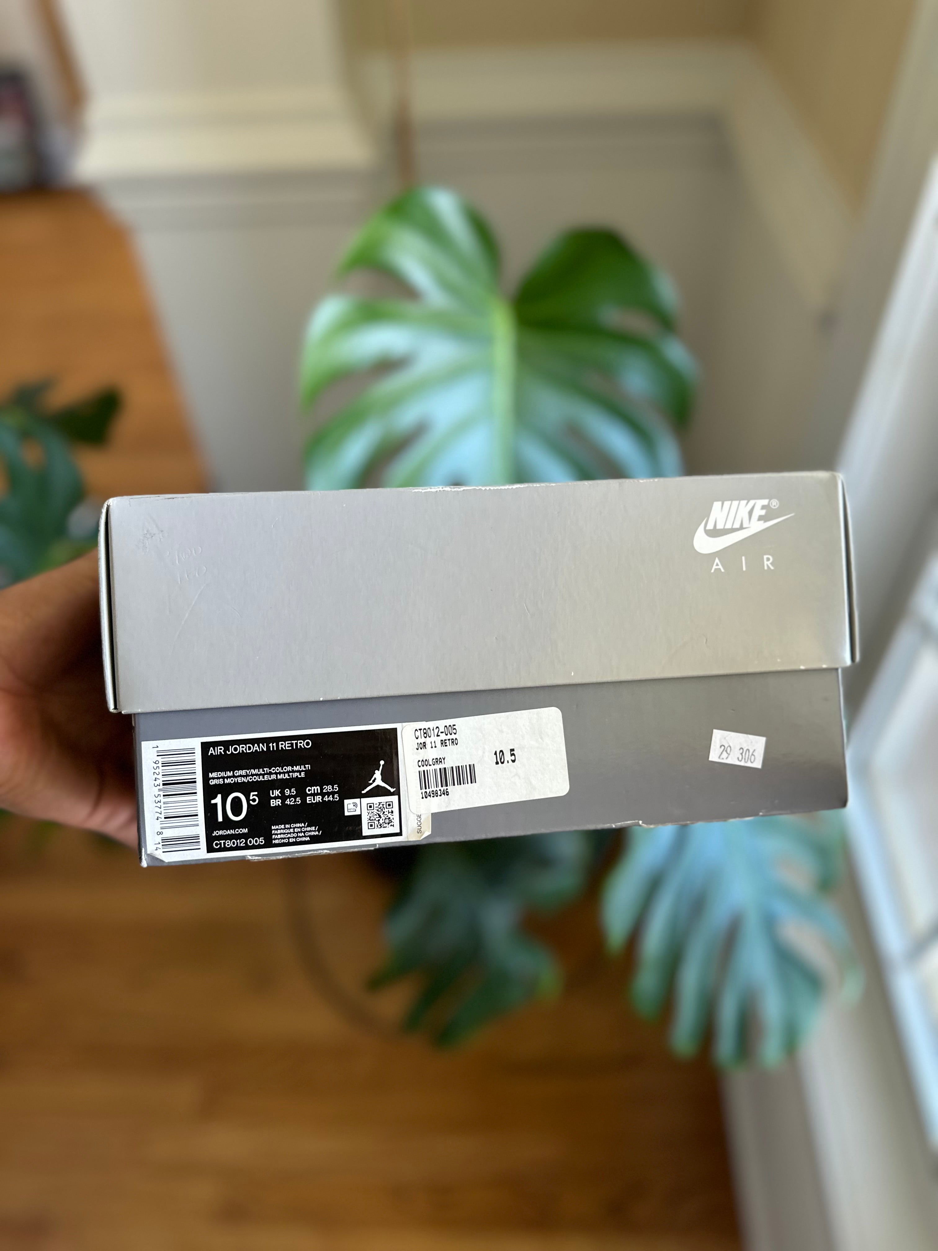 Size 10.5 - J11 high cool grey