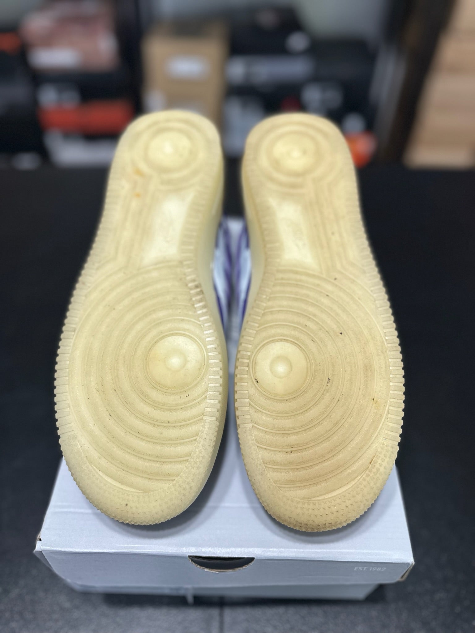 Size 9.5 - AF 1 Purple Skeleton