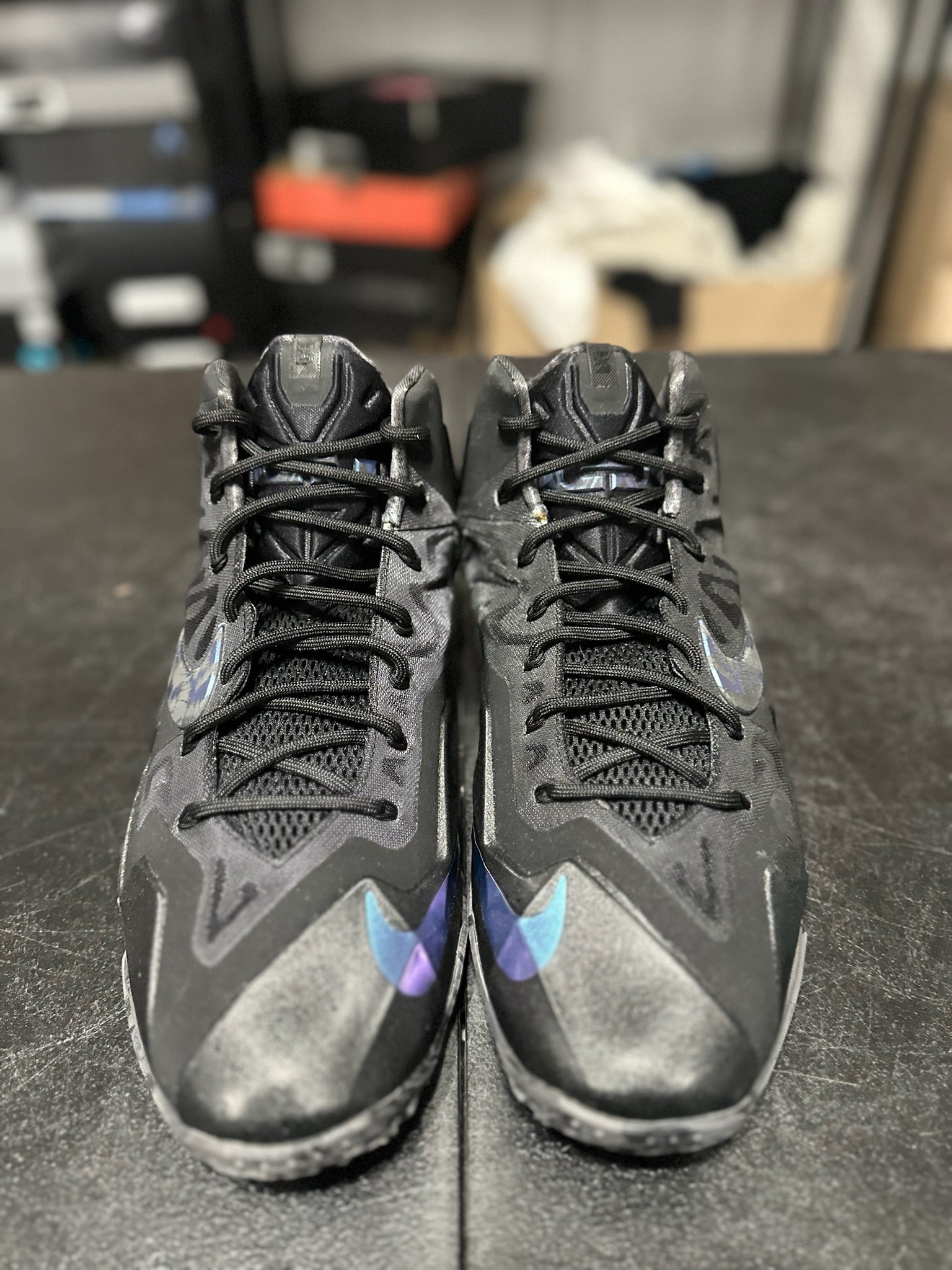 Size 12 - LeBron 11 blackout