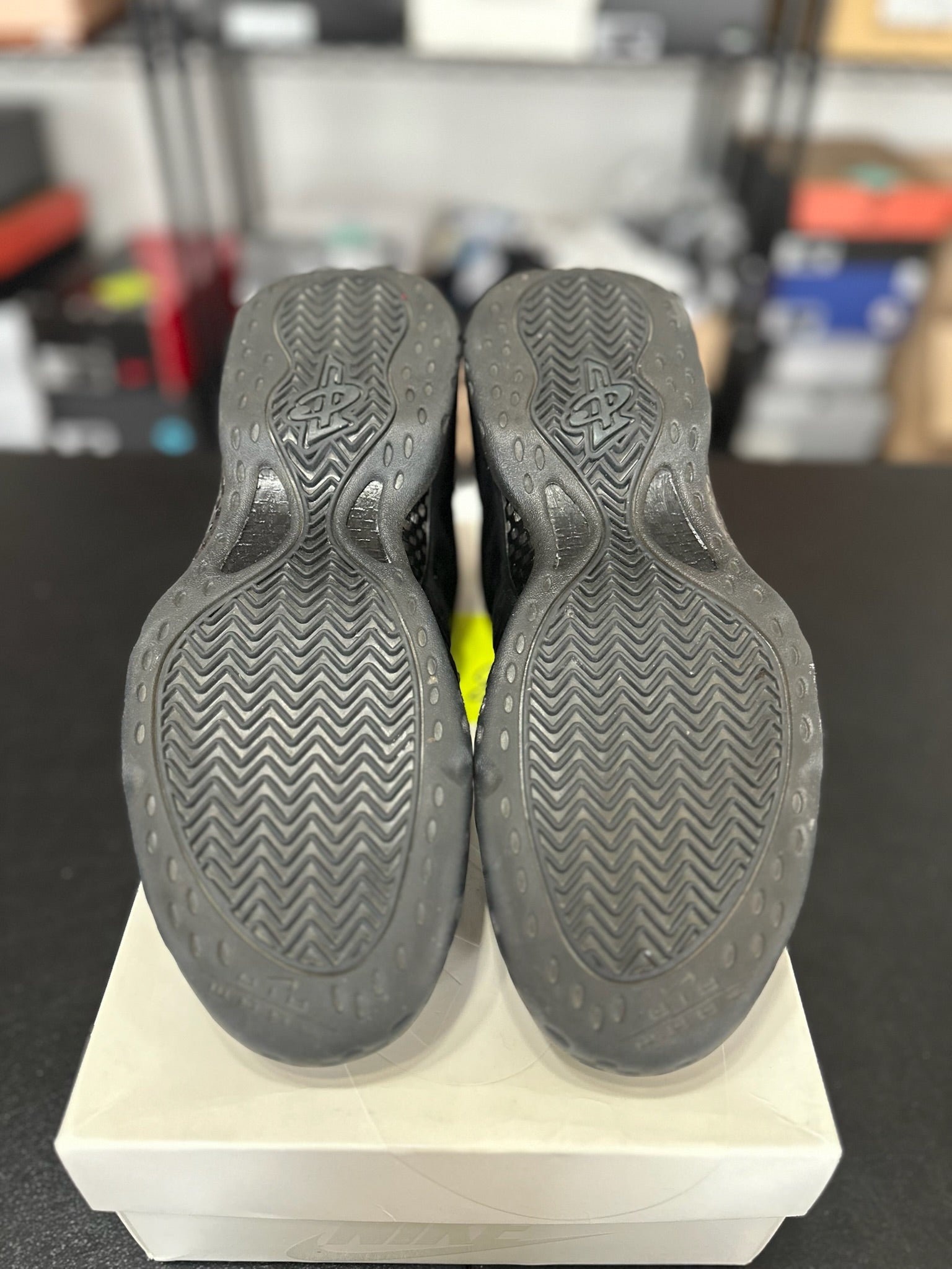 Size 11 - Foamposite 1 Black Suede