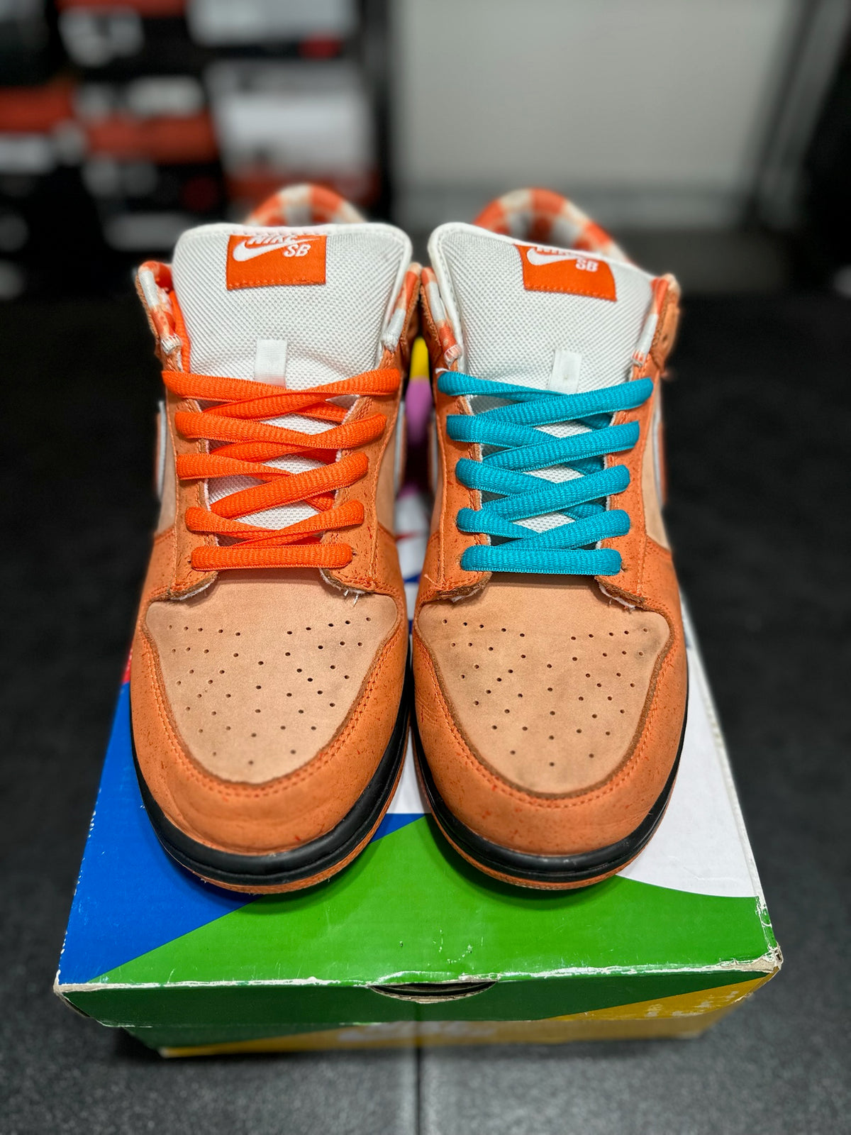 Size 10.5 - sb dunk low concept orange lobster