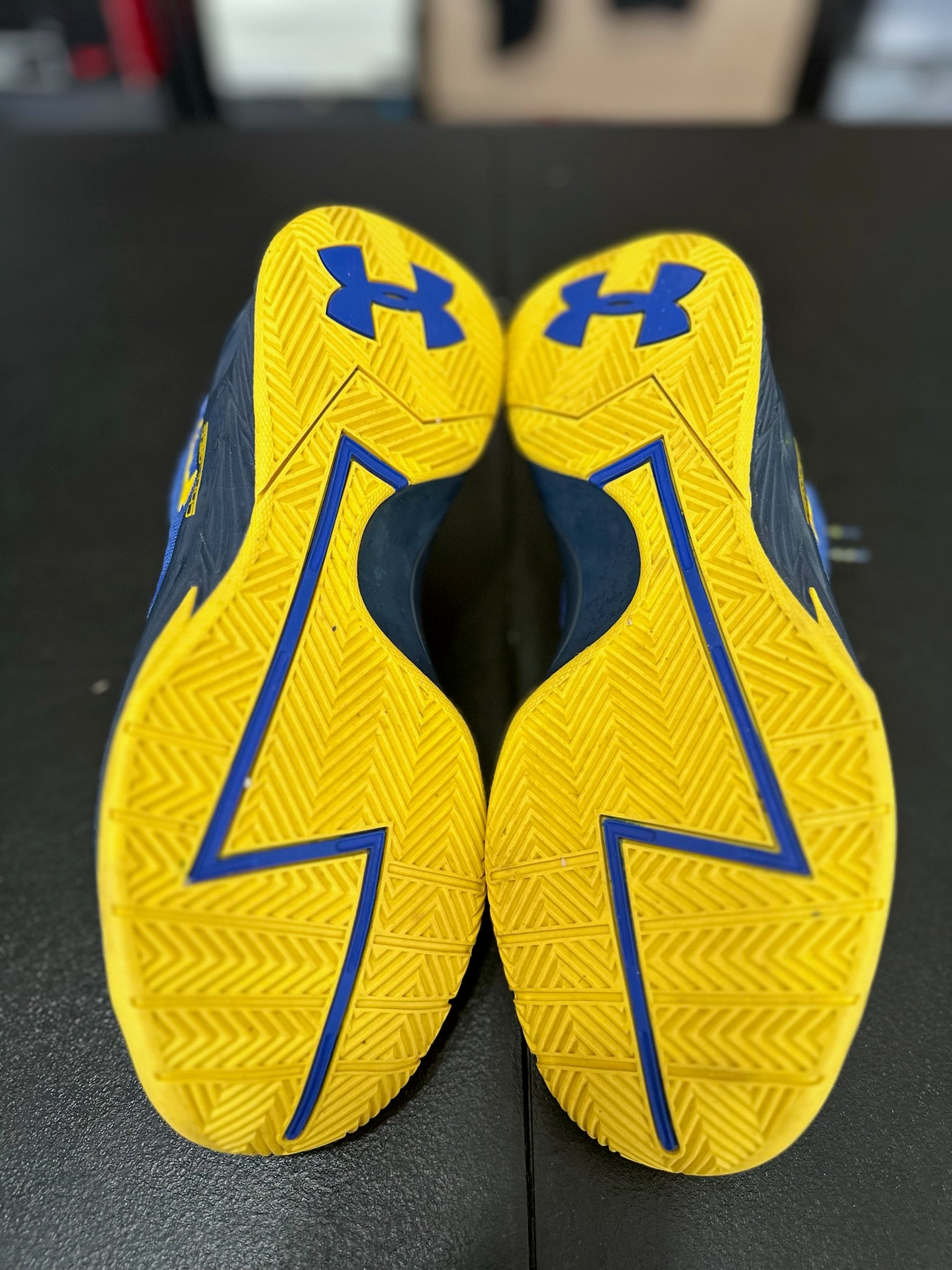 Size 9.5 - Curry 1 Blue/Yellow/Black