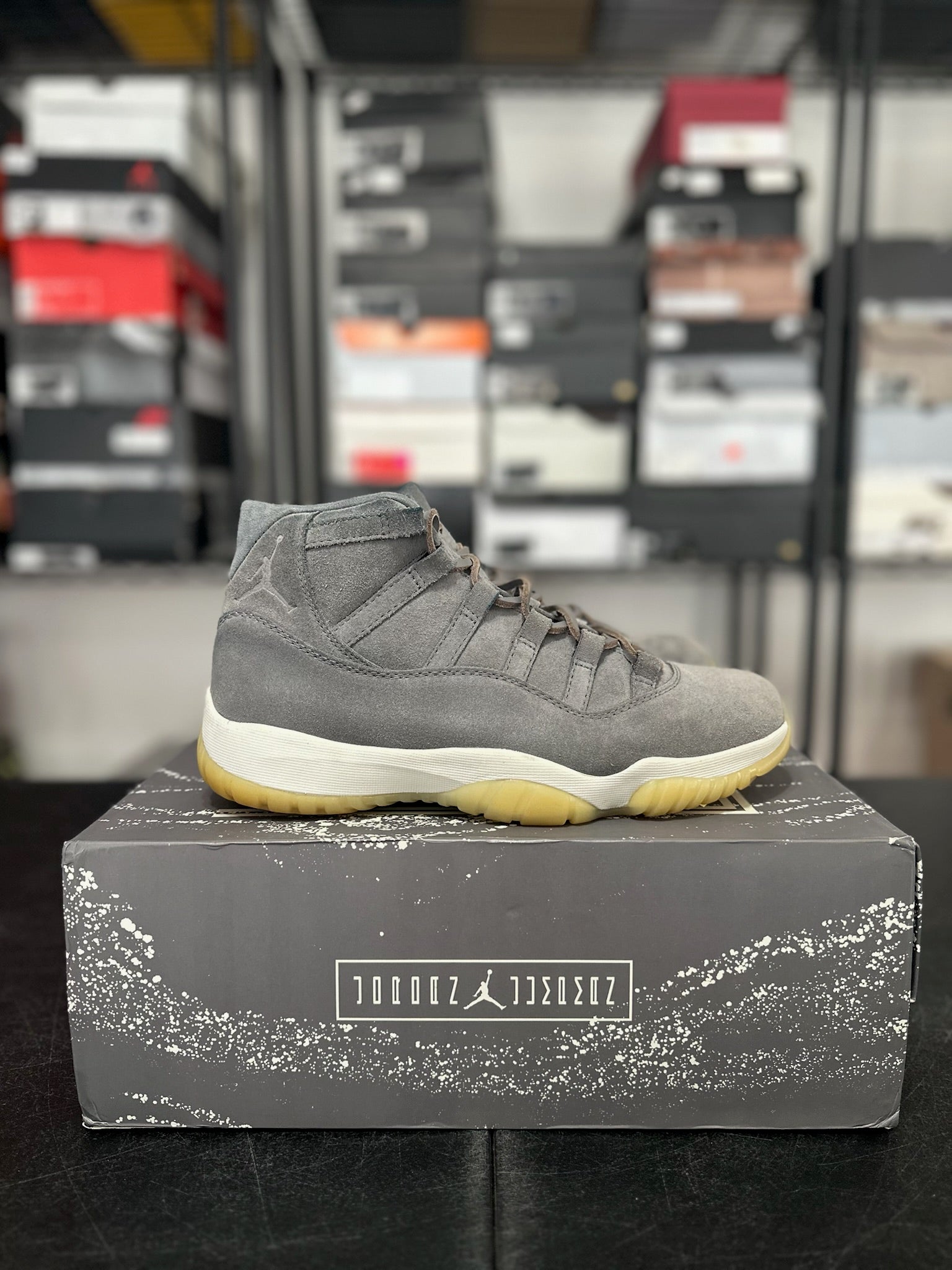 Size 10 - J11 Pinnacle Grey Suede