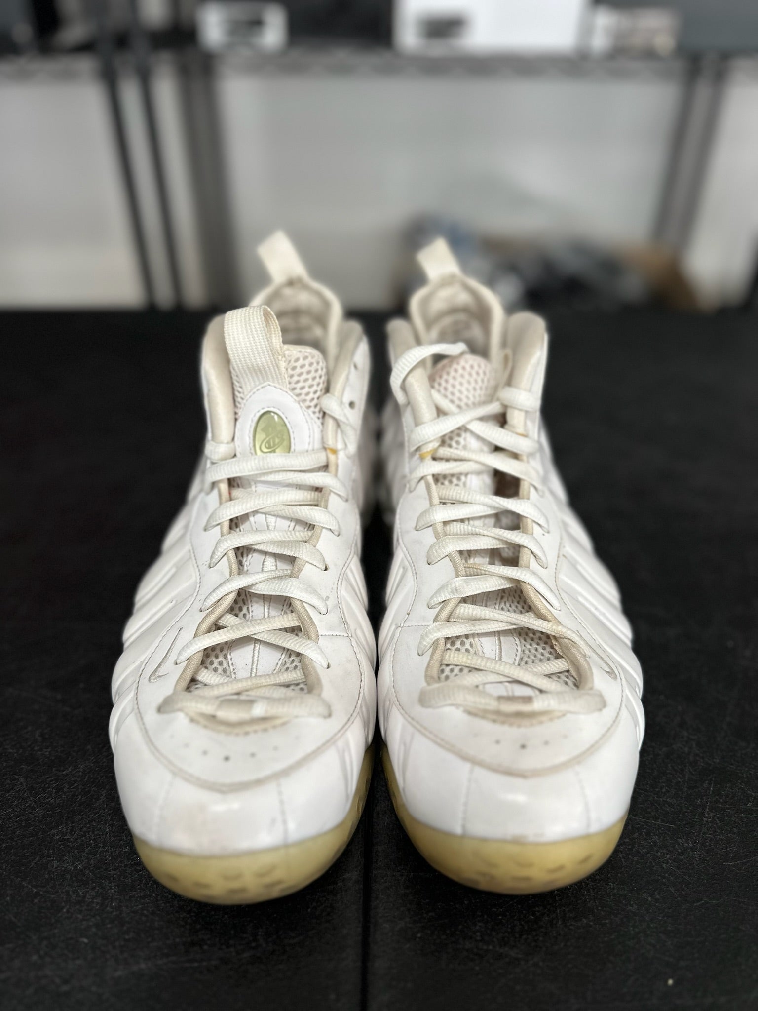 Size 11.5 - Foamposite 1 White Out