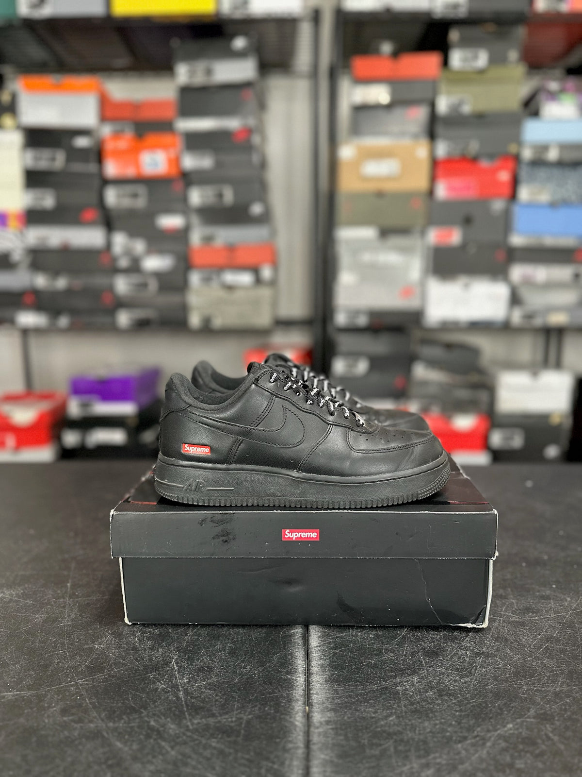 Size 7.5 - AF 1 Low supreme black
